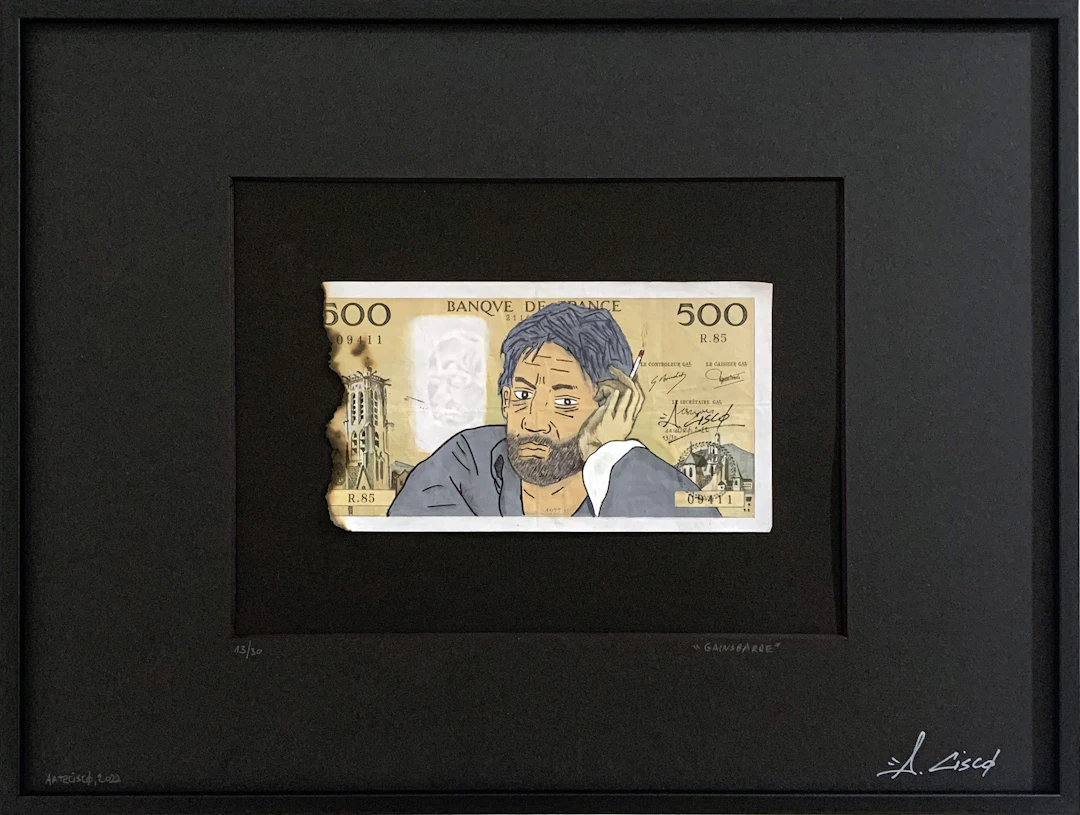 Cisco - Gainsbarre, 2026 - Acrylique sur billet