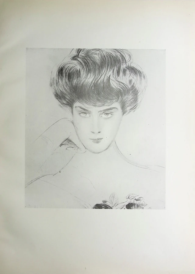 Paul César HELLEU : Le Sphynx, Héliogravure