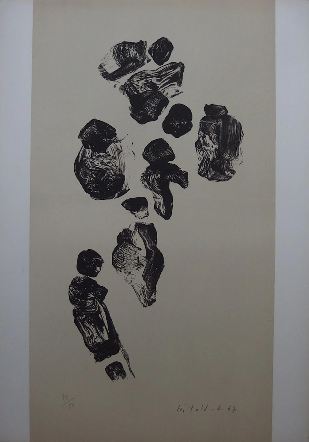 WITOLD-K - Le défilé - Lithographie originale signée