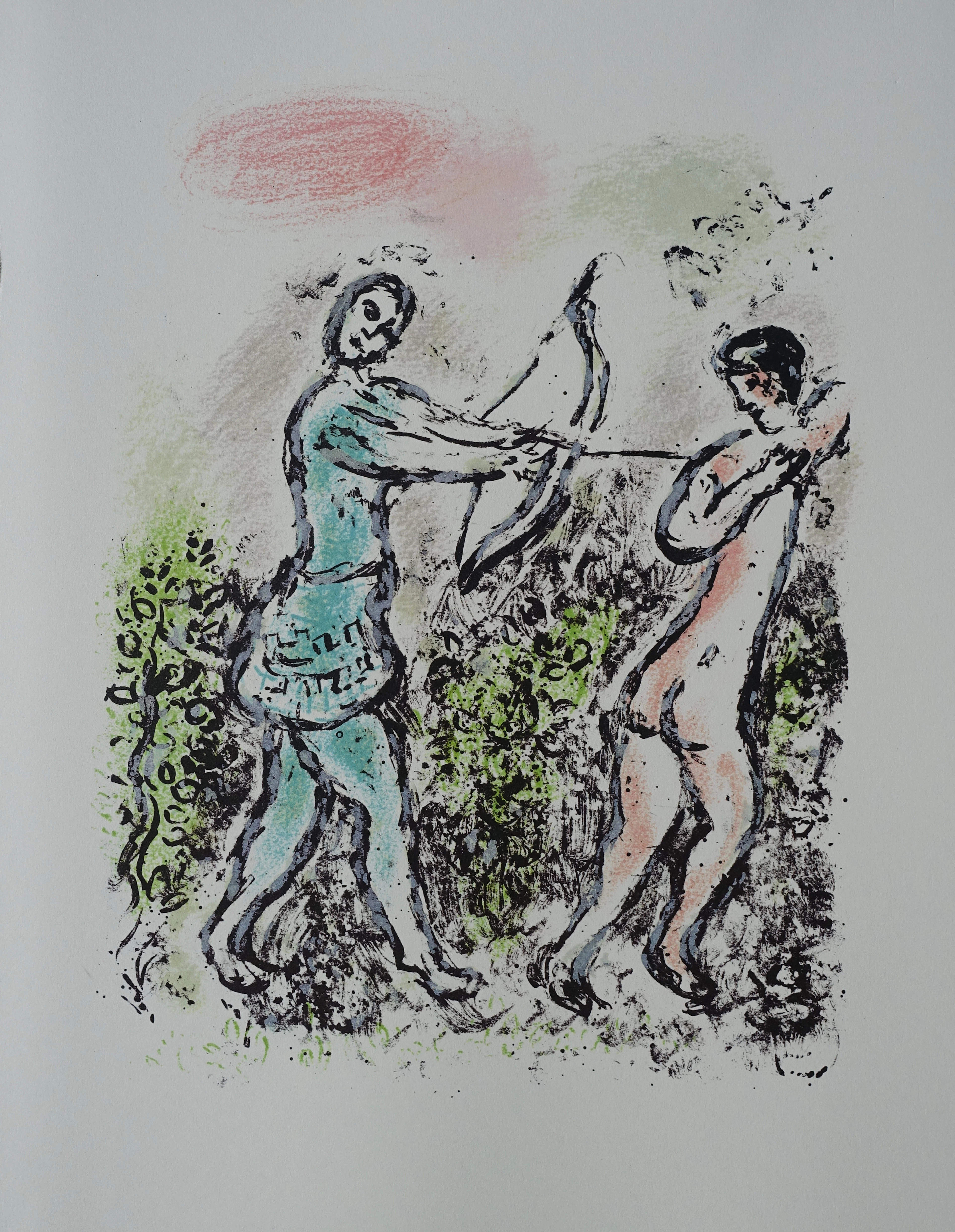 Marc CHAGALL : Pénélope et l’arc d’Ulysse, Lithographie, 1989