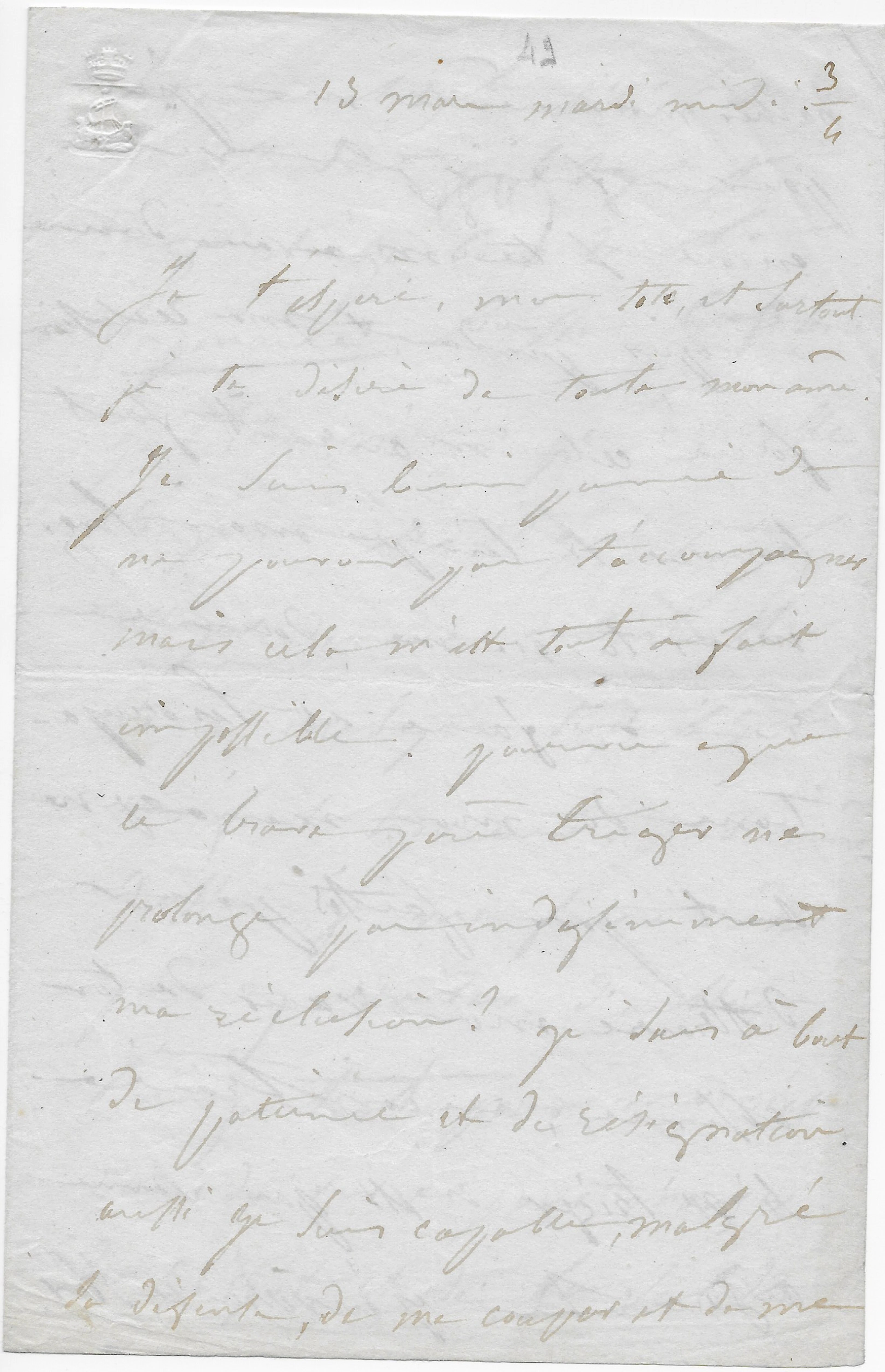Juliette DROUET - Lettre autographe signée à Victor HUGO - Les Misérables