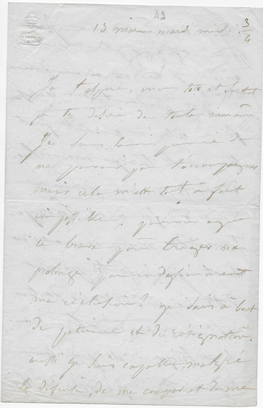 Juliette DROUET - Lettre autographe signée à Victor HUGO - Les Misérables