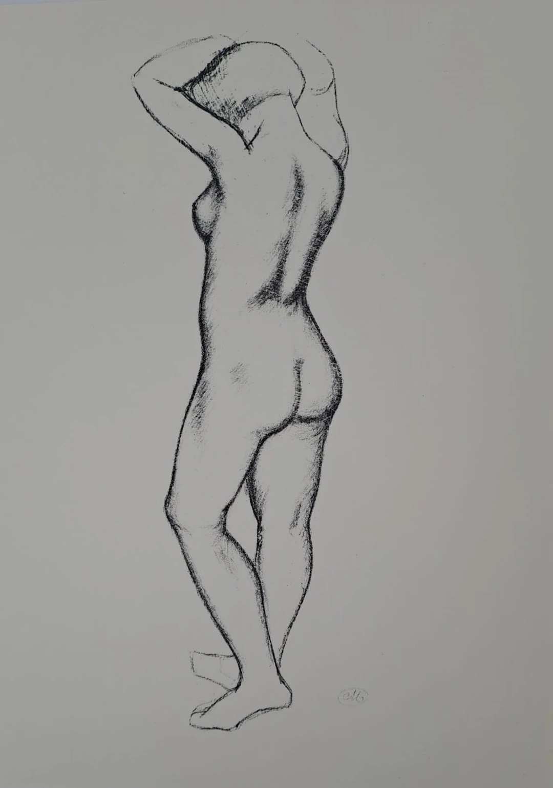 Aristide Maillol (d’après) - Femme nue cambrée - Lithographie offset