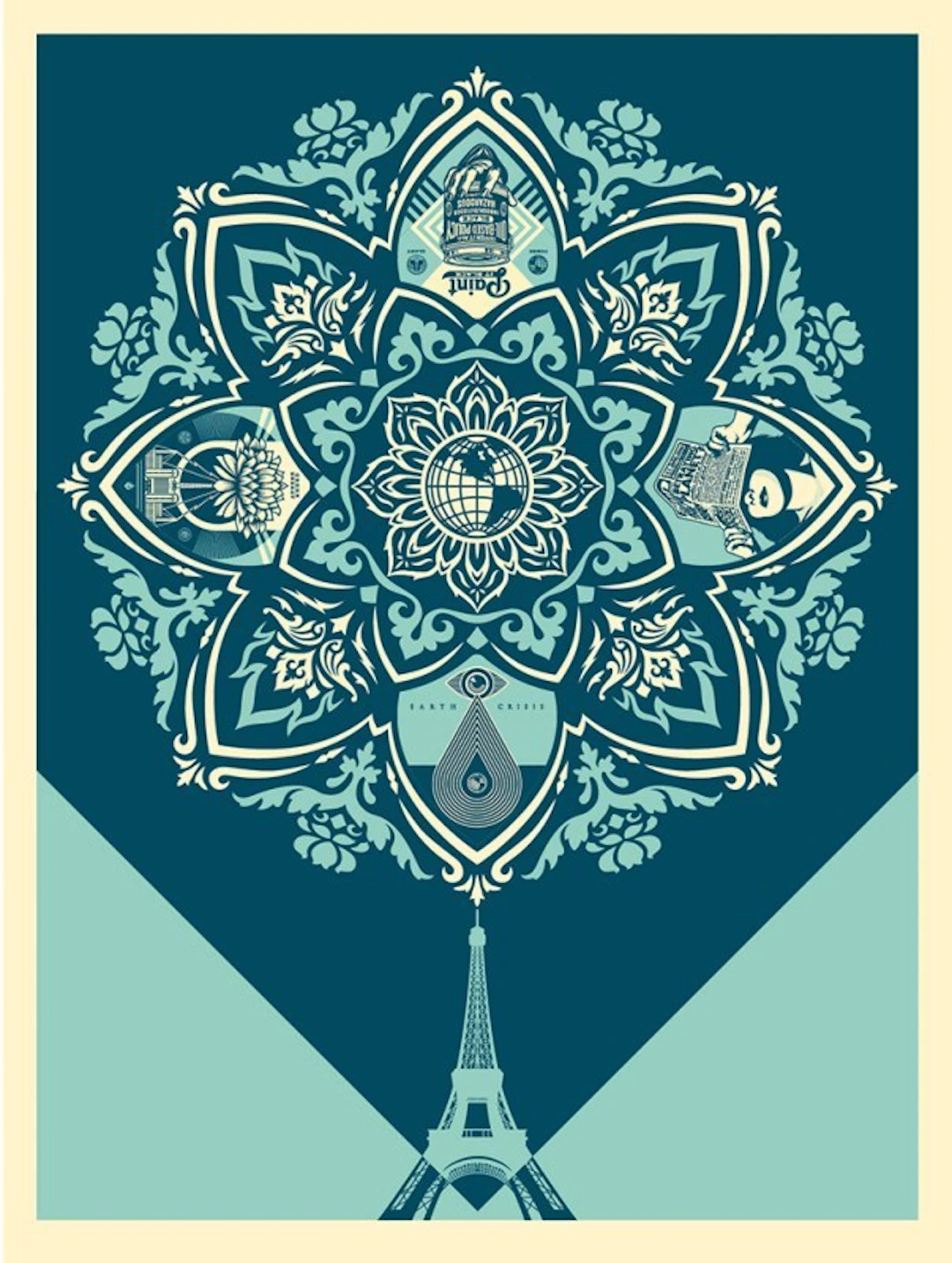 Shepard FAIREY (Obey) - Delicate Balance, 2015 - Sérigraphie signée