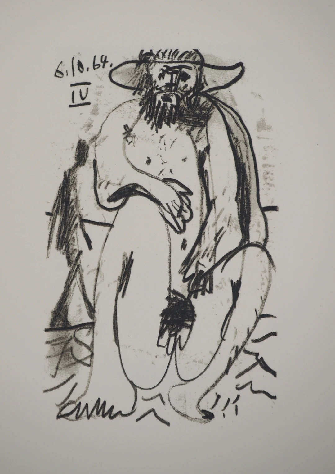 Pablo PICASSO : Le Goût du Bonheur, L’artiste en Minotaure, Lithographie