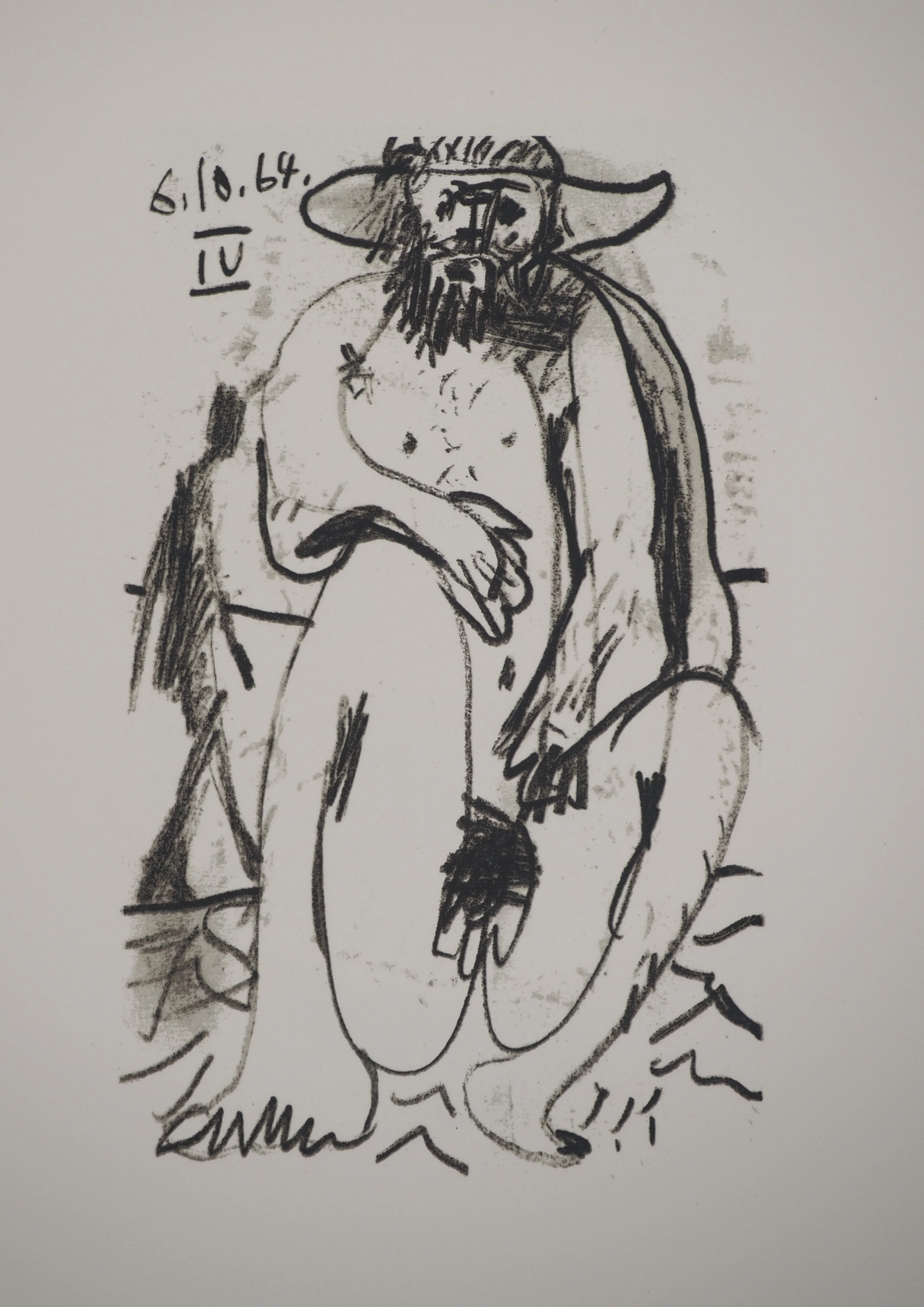 Pablo PICASSO : Le Goût du Bonheur, L’artiste en Minotaure, Lithographie