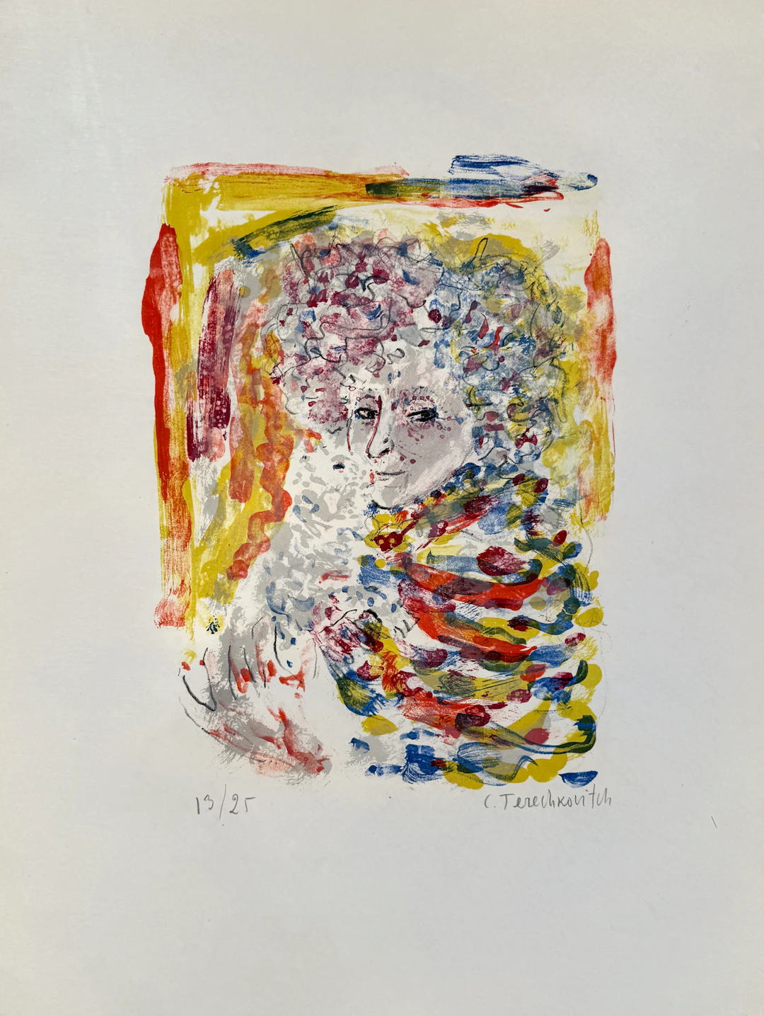 Constantin Terechkovitch - Portrait - Lithographie originale signée
