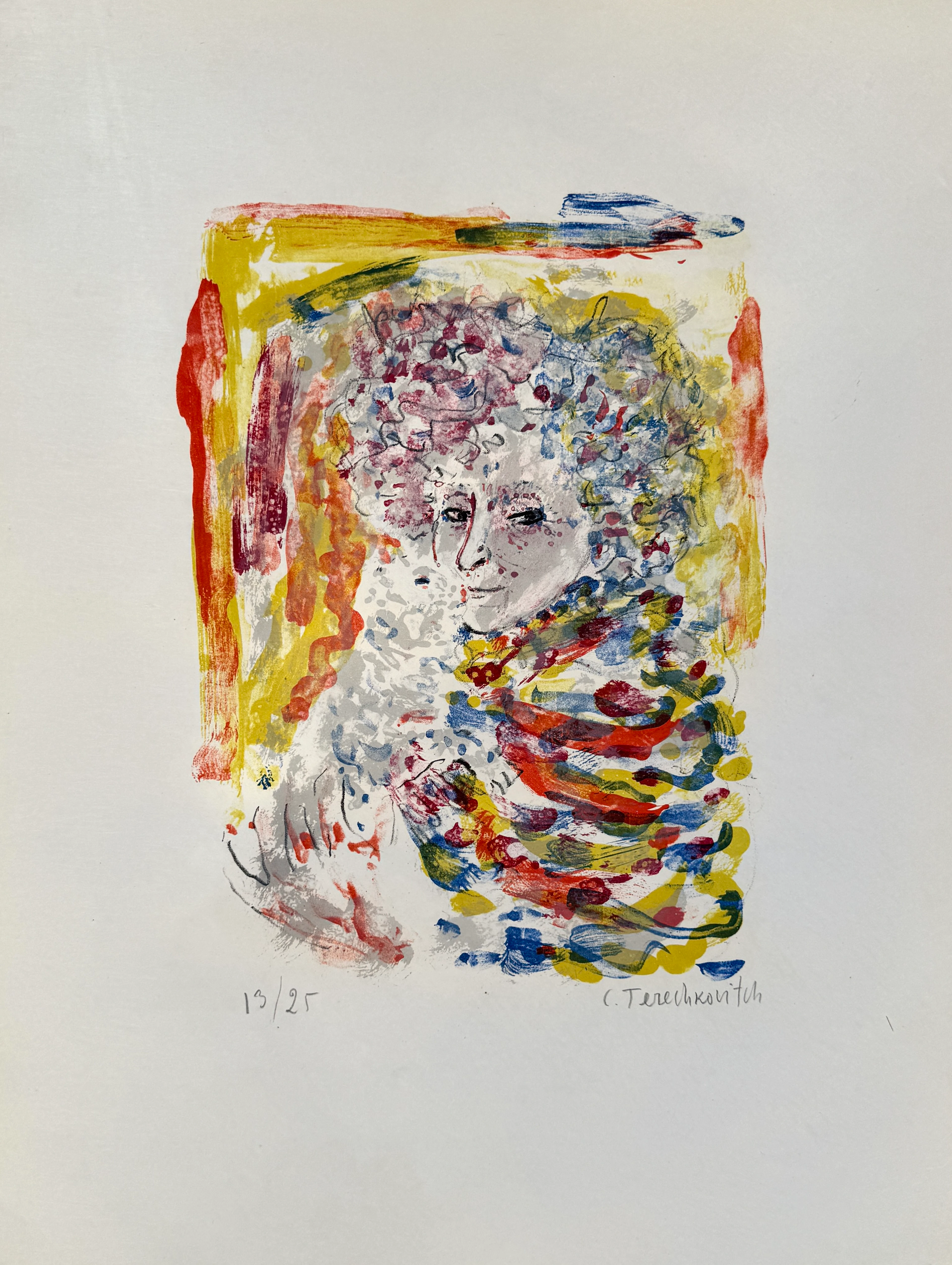 Constantin Terechkovitch - Portrait - Lithographie originale signée