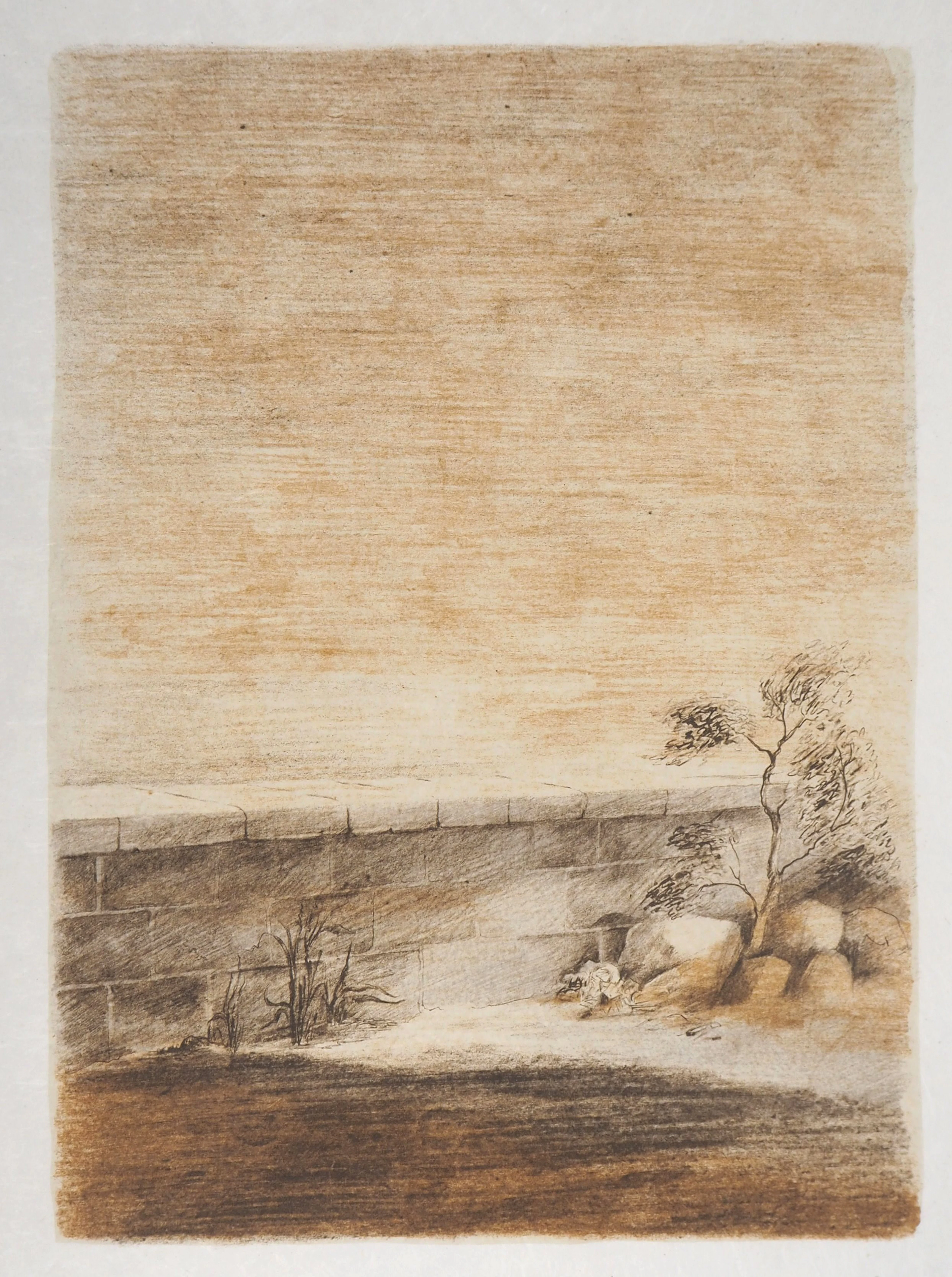 Pierre SKIRA : Crépuscule silencieux - Lithographie originale signée