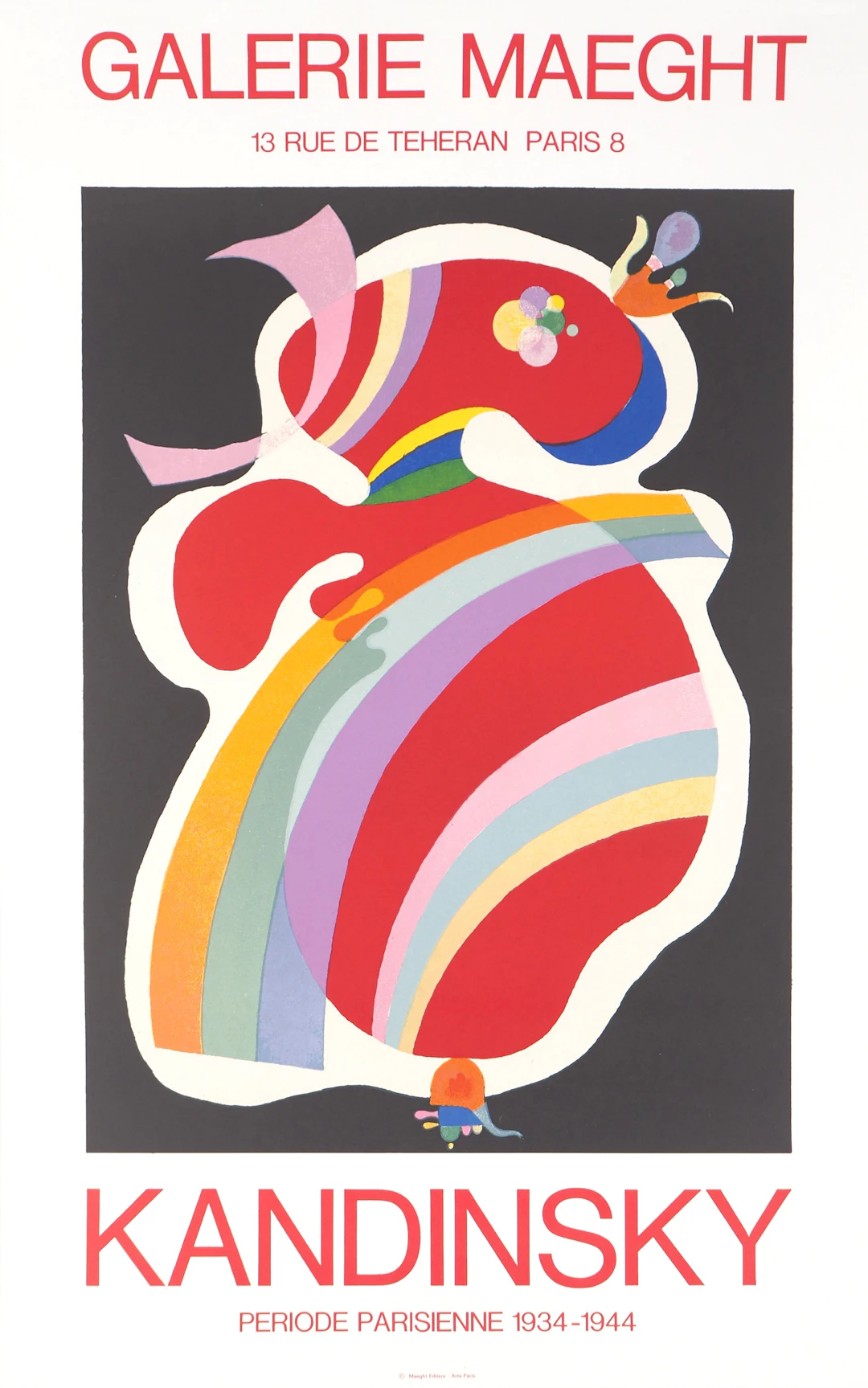 Vassily KANDINSKY : Période parisienne - Lithographie en couleurs