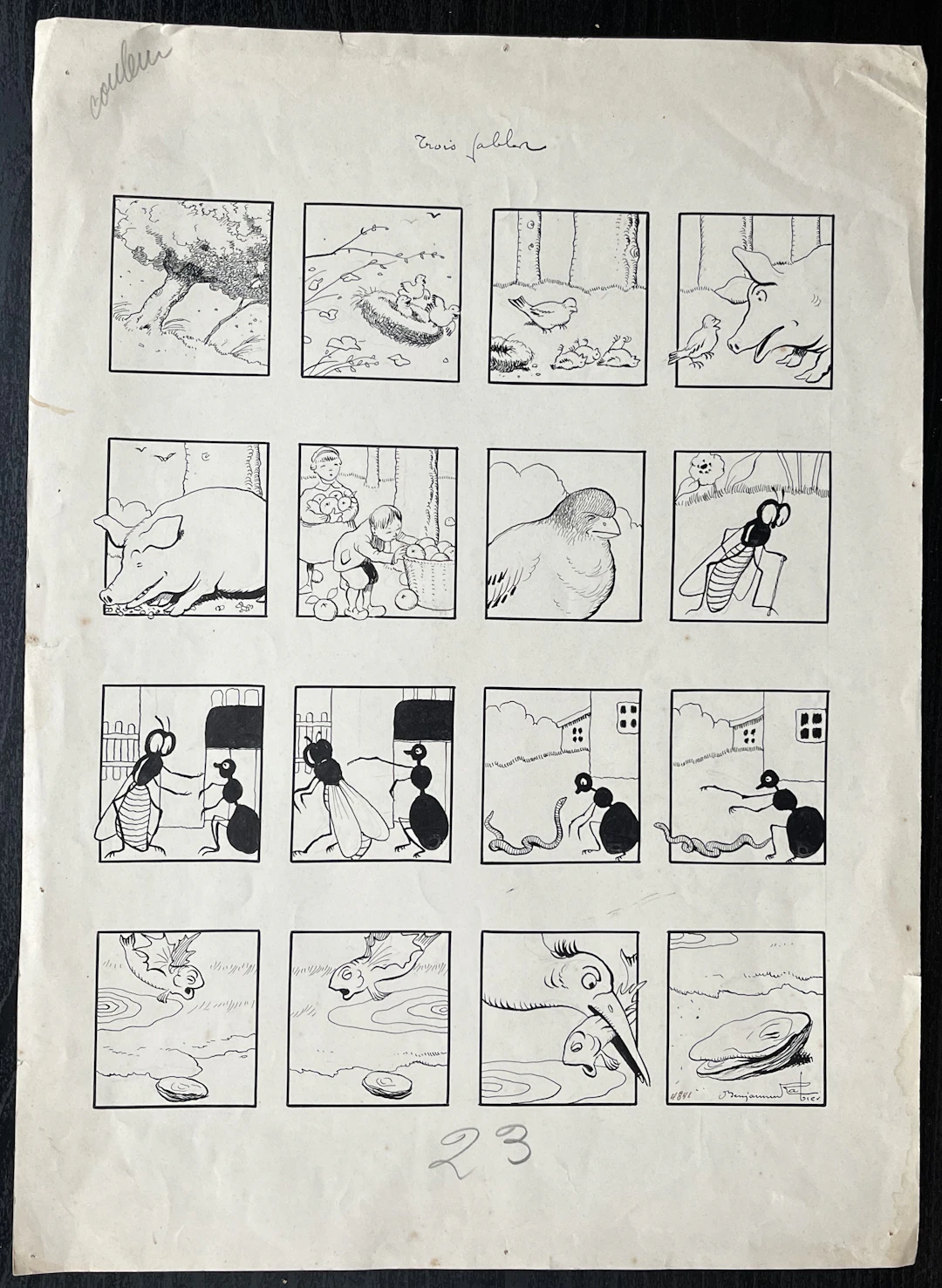 Benjamin RABIER – Dessin original