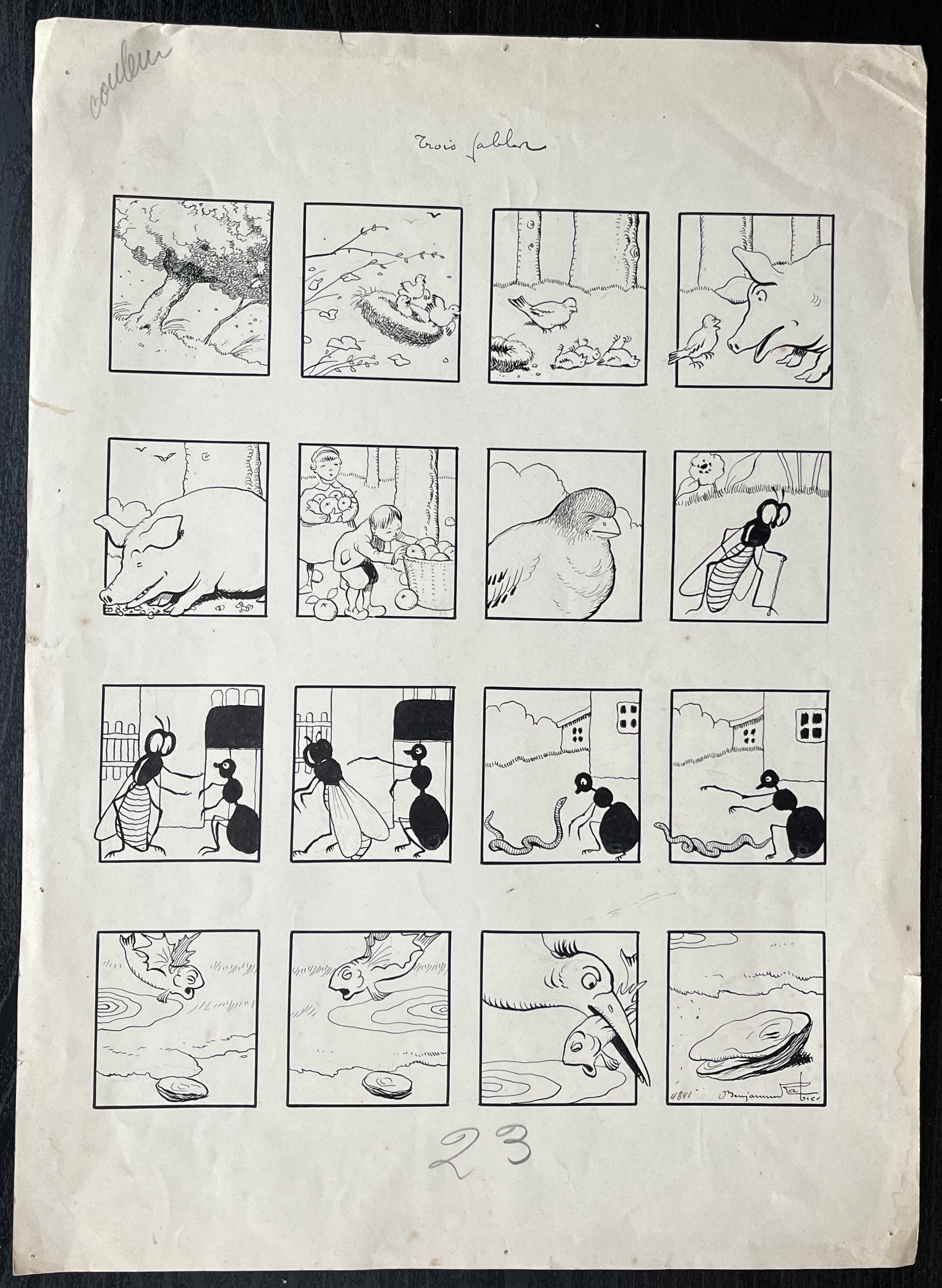 Benjamin RABIER – Dessin original