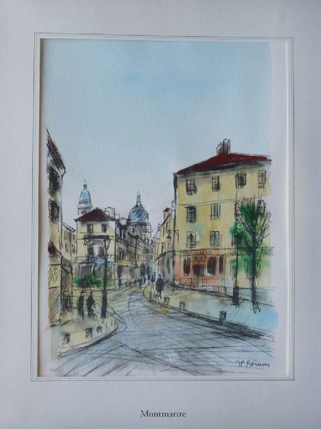 Jean Pierre REMON - Montmartre, 2010 - Aquarelle originale signée