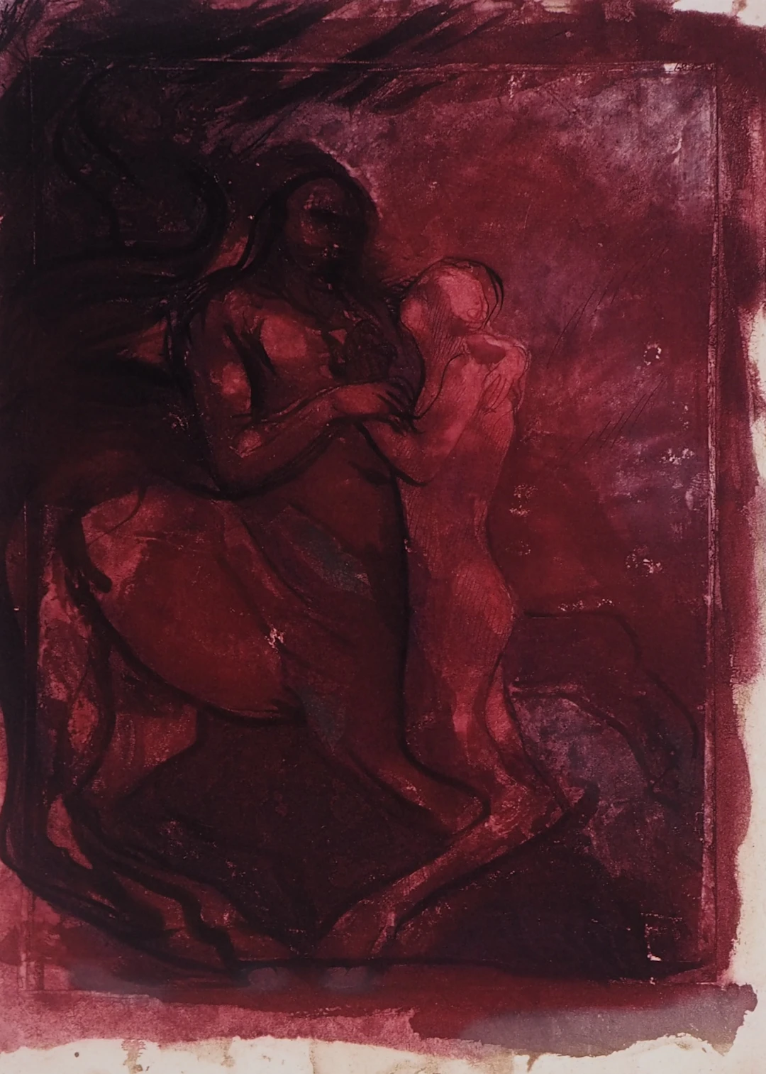 Auguste RODIN : Les centaures, Gravure
