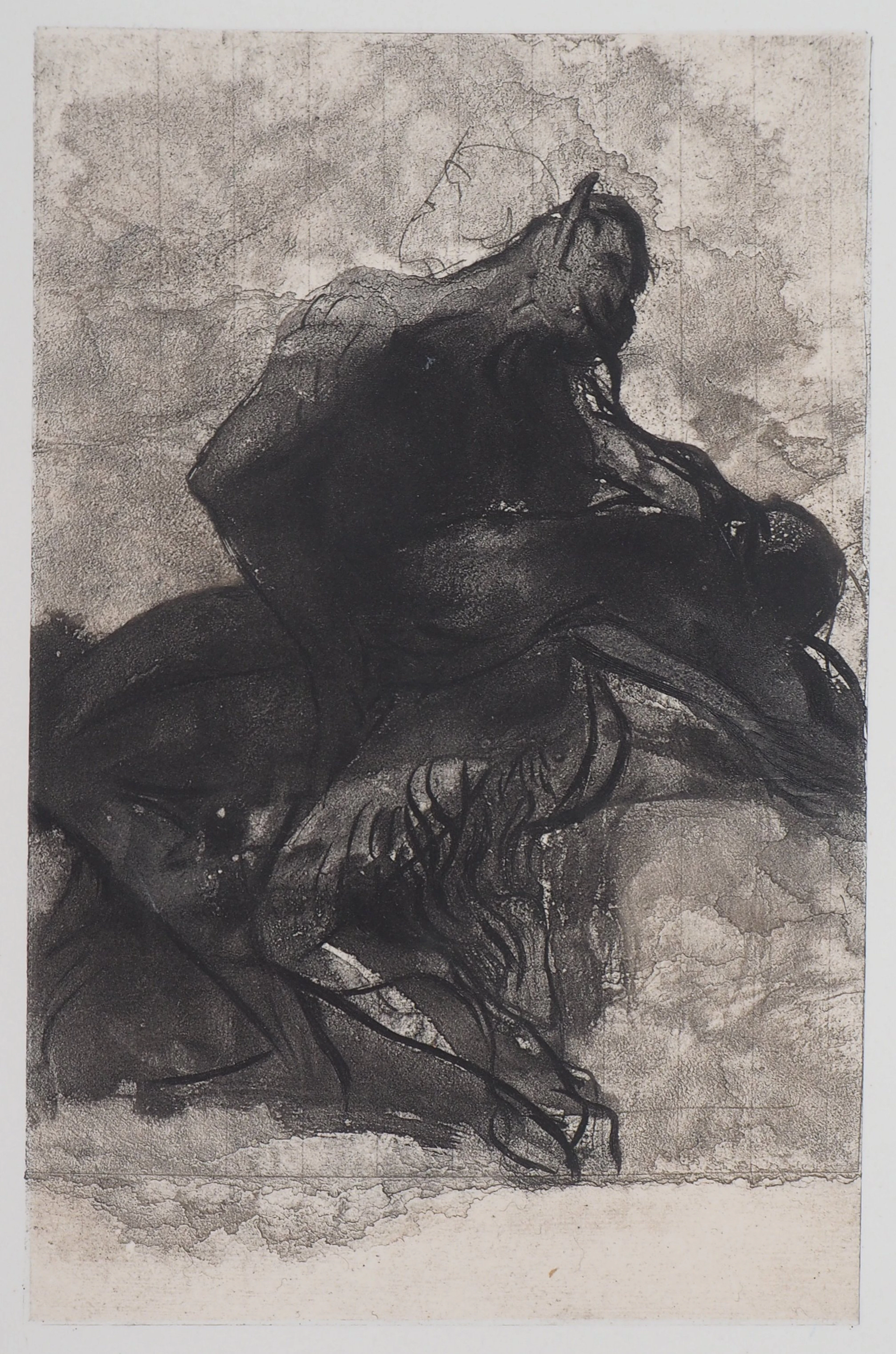 Auguste RODIN (d’après) : Faune et faunesse - Gravure