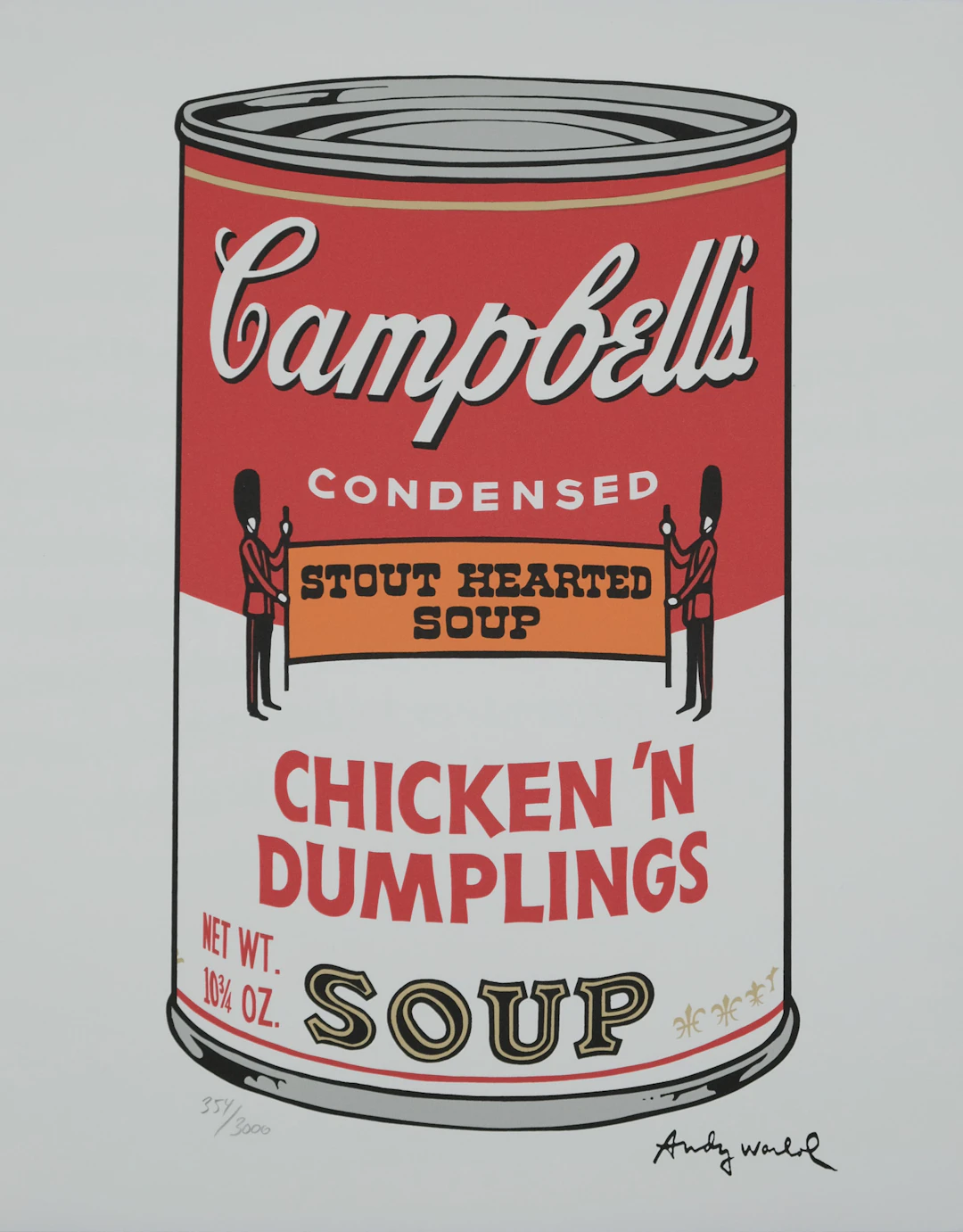 Andy WARHOL : Campbell’s Chicken’n dumplings soup - Lithographie signée