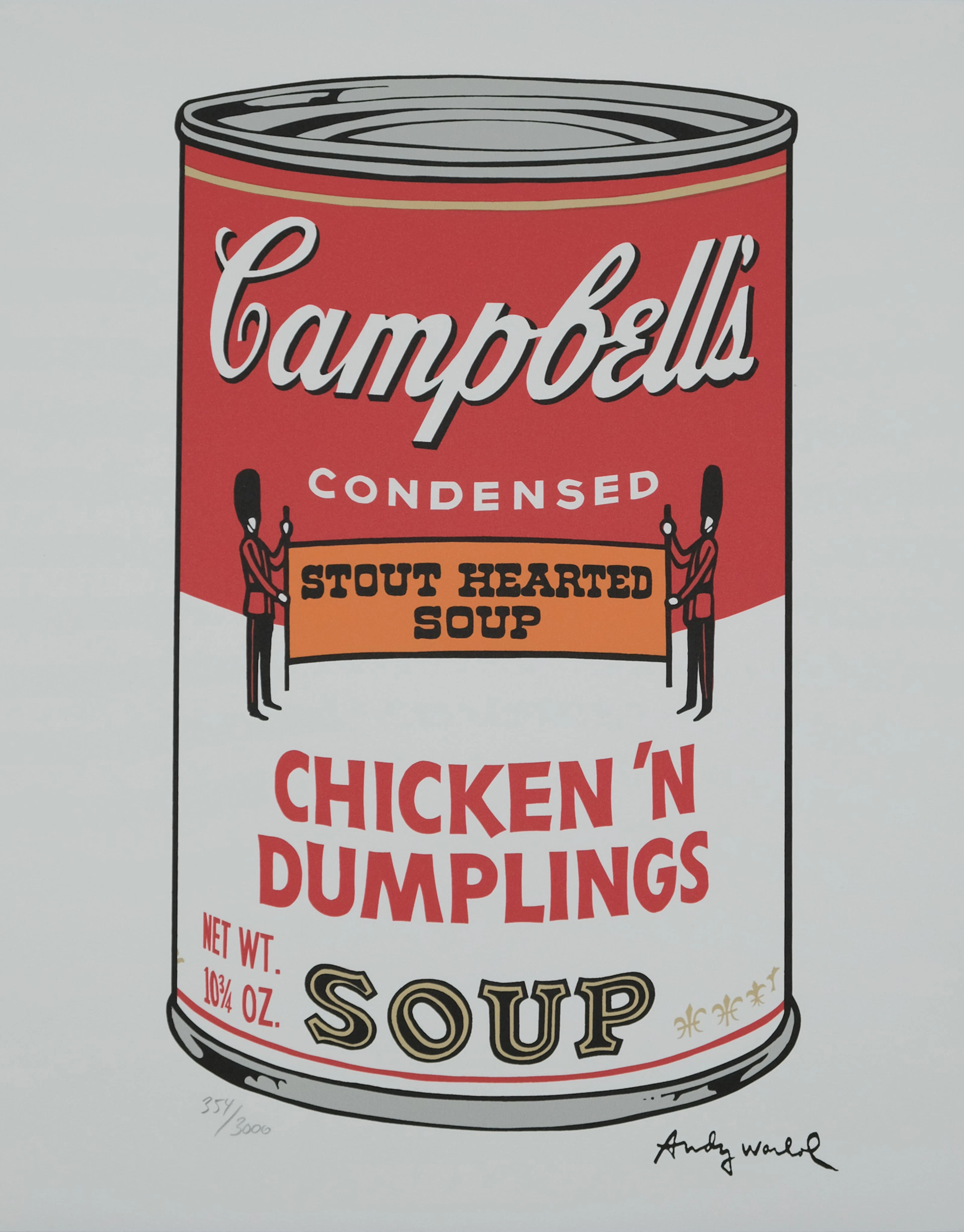 Andy WARHOL : Campbell’s Chicken’n dumplings soup - Lithographie signée