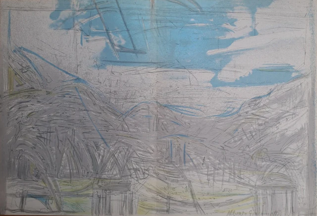 Alberto Giacometti (d’après) - Paysage de Maloja, 1954 - Impression