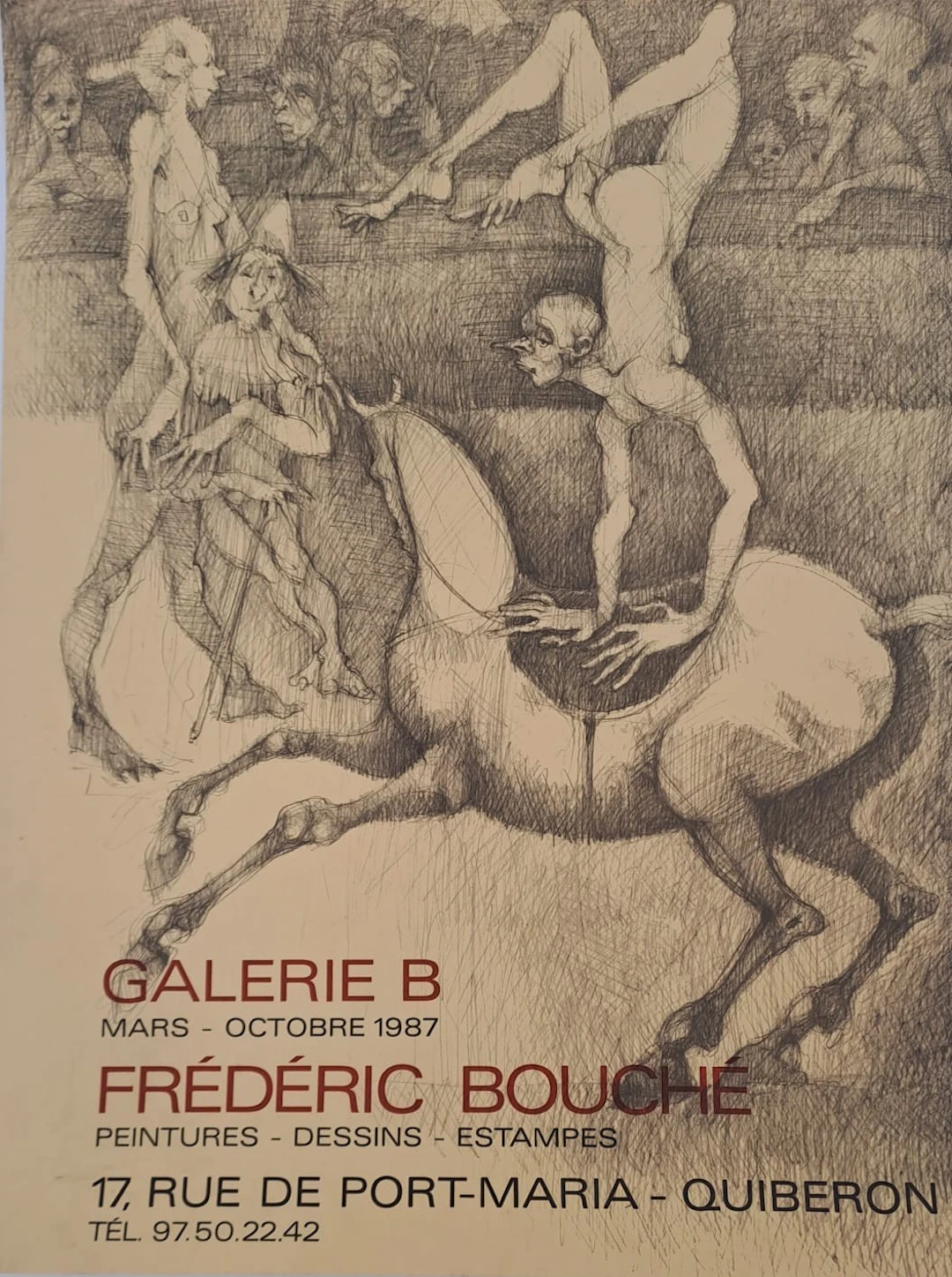 Frédéric Bouché - Personnages fantastiques - Affiche originale