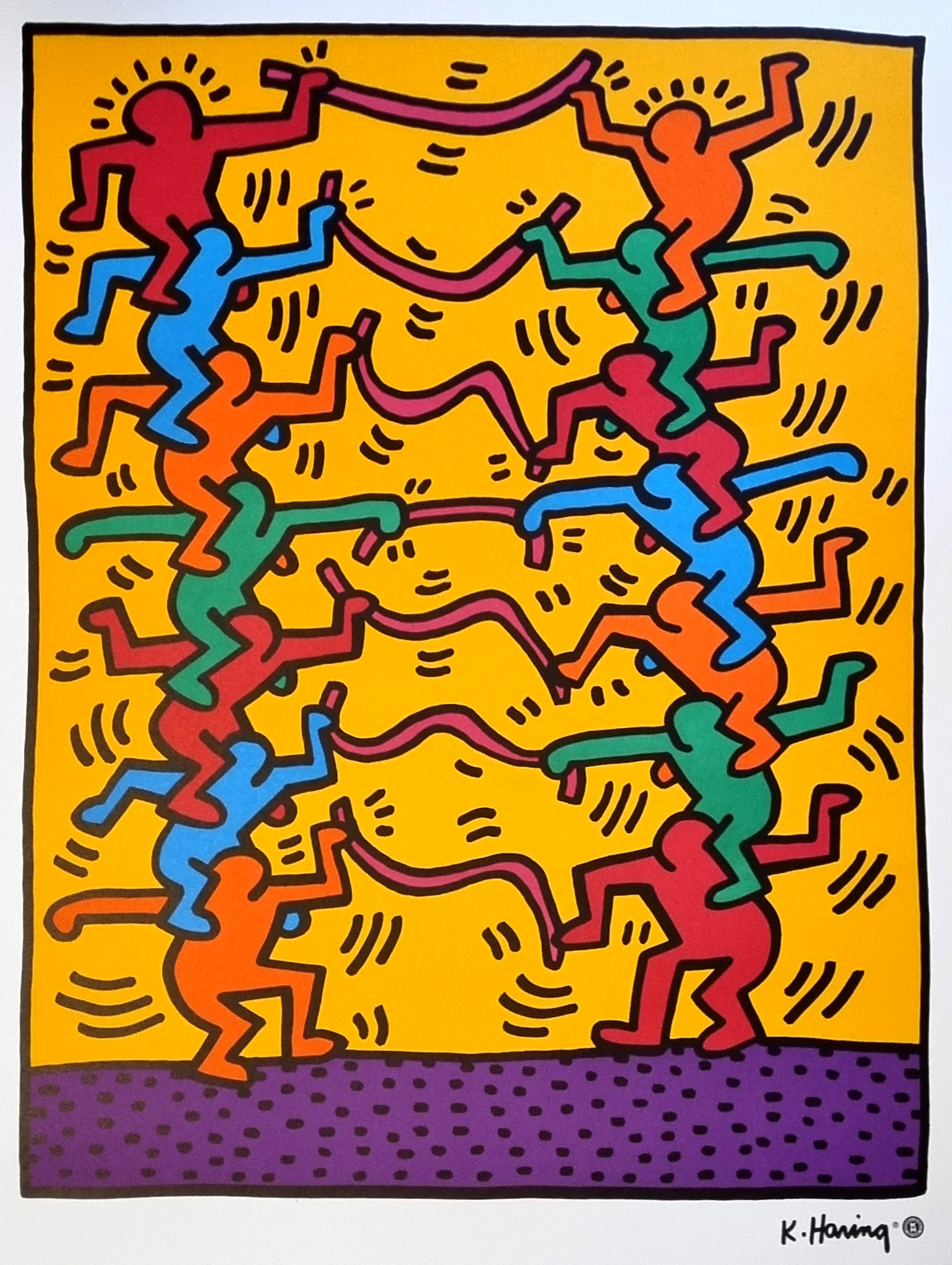 Keith Haring (d’après), Sans titre , sérigraphie, 1996