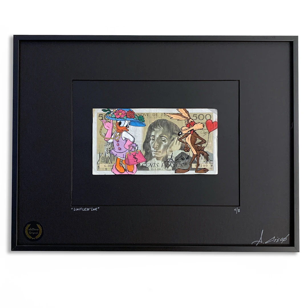 Cisco - Limitless’Love, 2026 - Acrylique sur billet