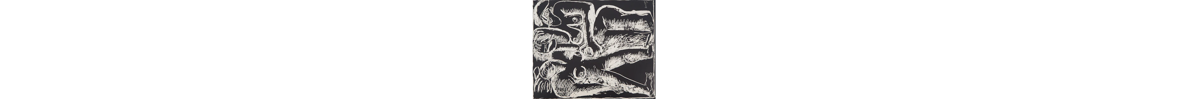 LE CORBUSIER : Trois personnages couchés, 1957 - Lithographie originale signée