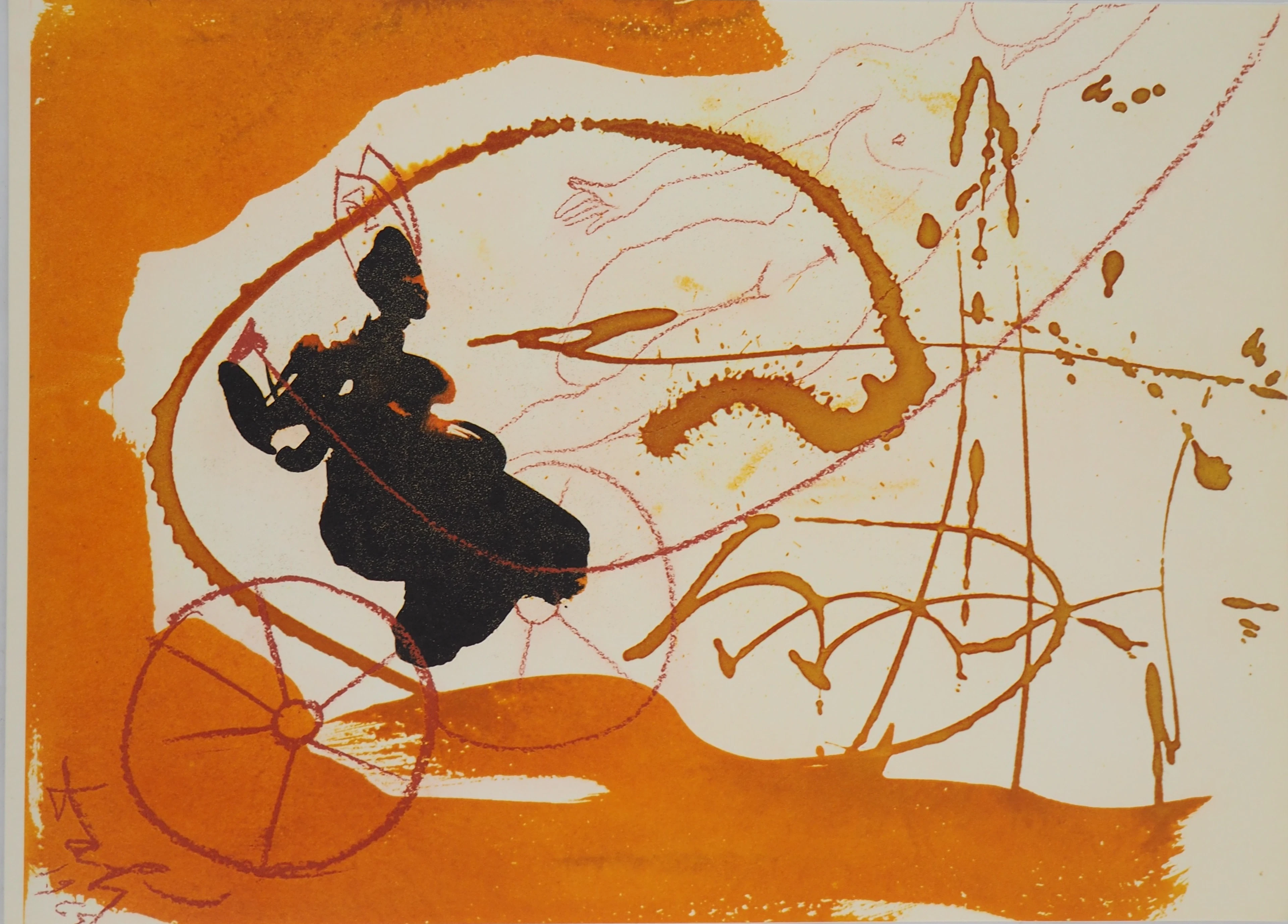 Salvador DALI : Biblia Sacra - Le Char de Feu - Lithographie Signée