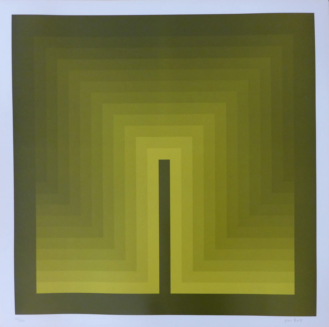 Jim BIRD - Tribute to Vasarely 5, 1972 - Photolithographie sur papier