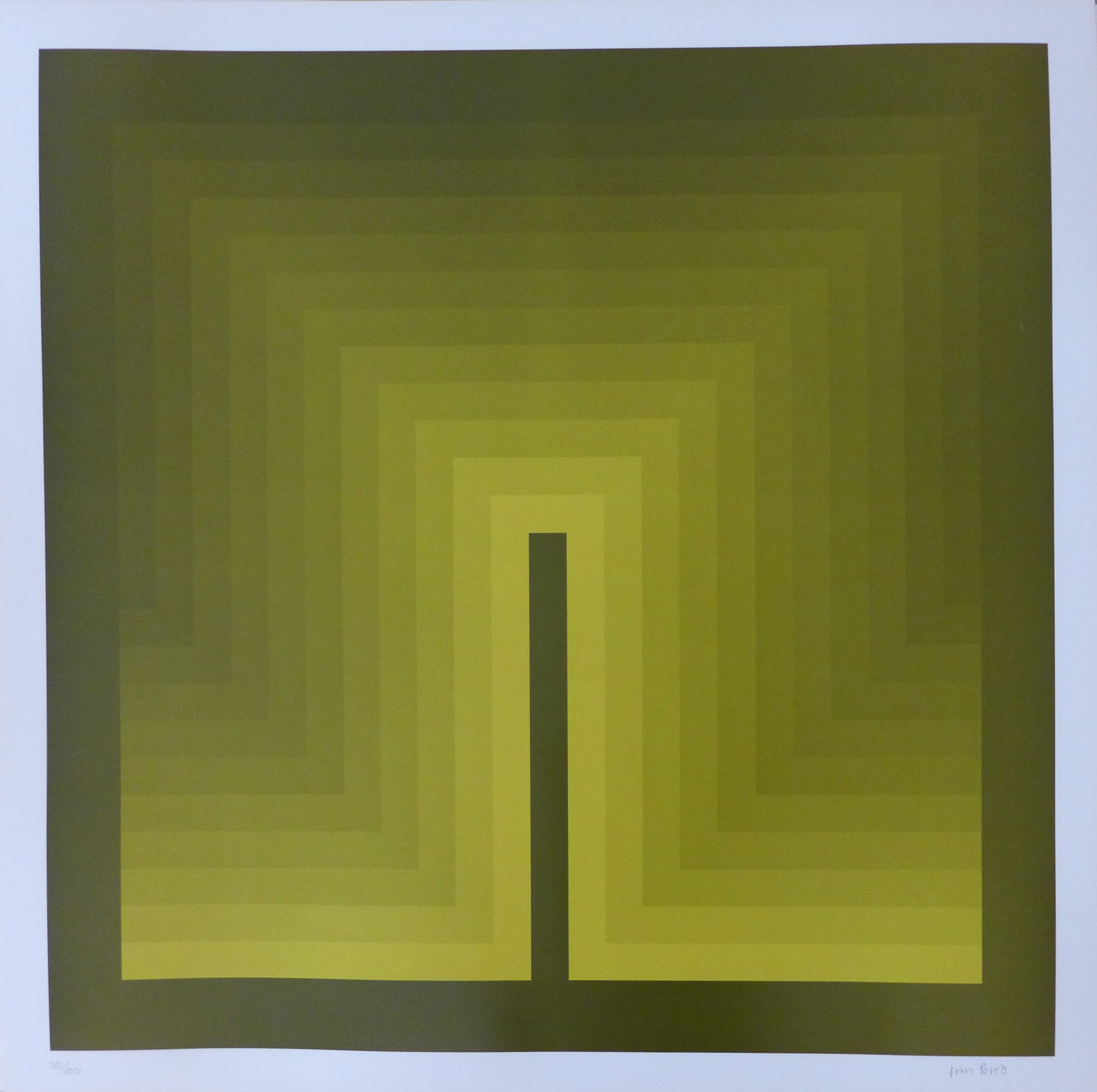 Jim BIRD - Tribute to Vasarely 5, 1972 - Photolithographie sur papier