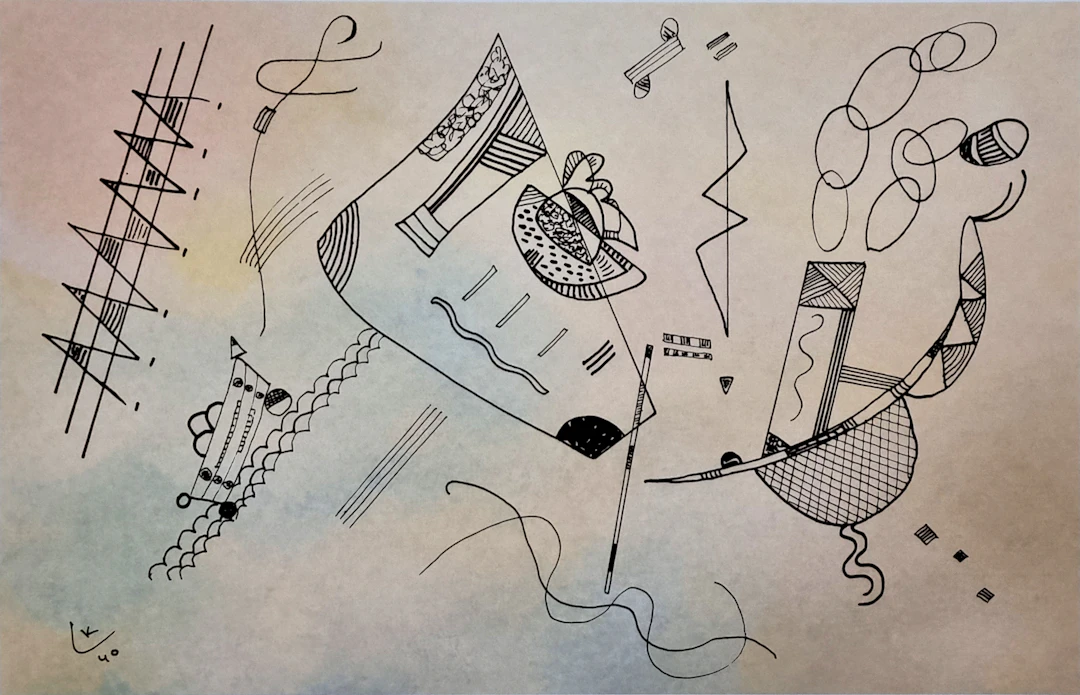 Vassily Kandinsky (d’après), Sans titre, sérigraphie signée, numérotée