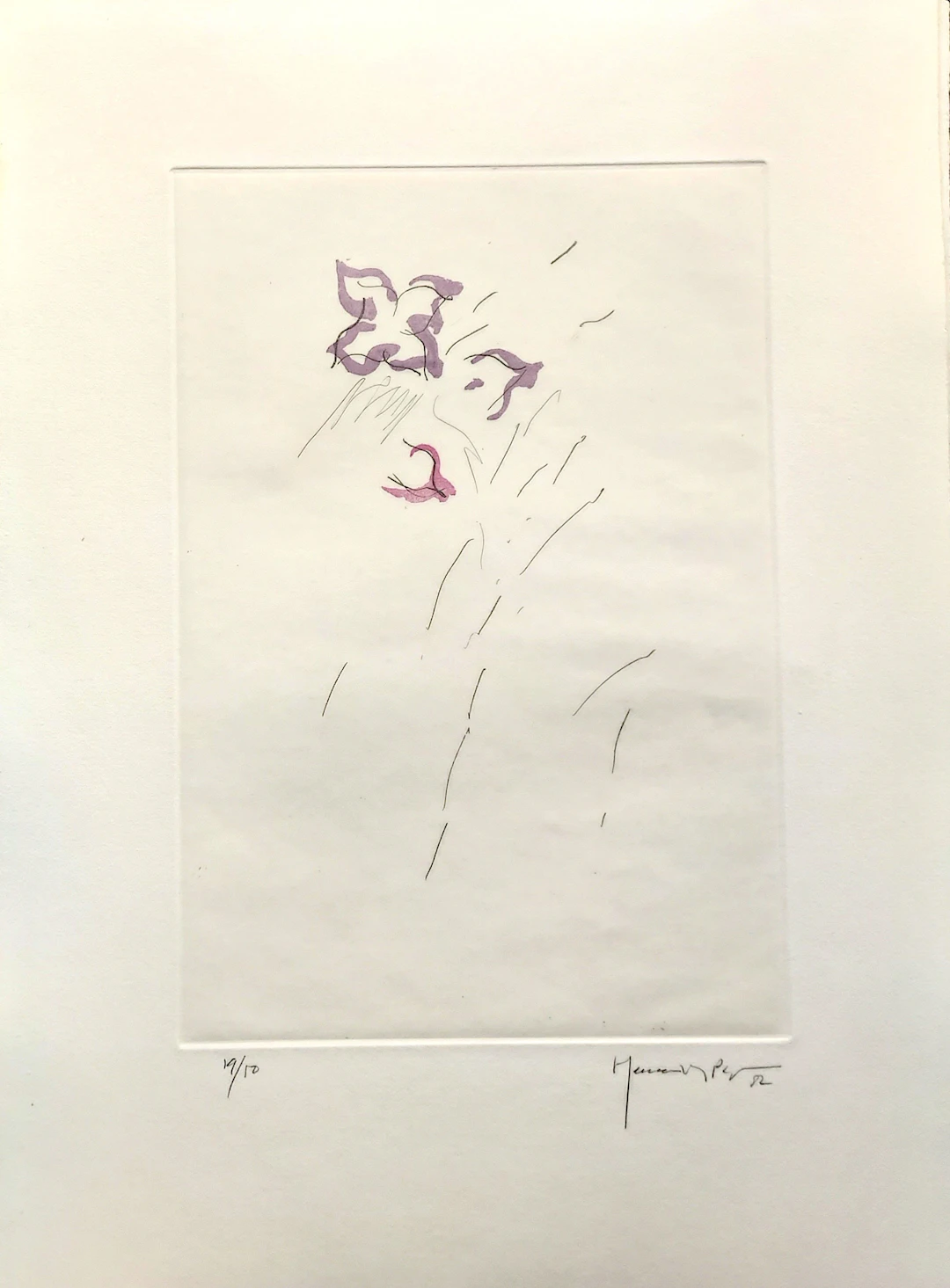Joan Hernandez PIJUAN - PL4, 1982 - Gravure signée au crayon