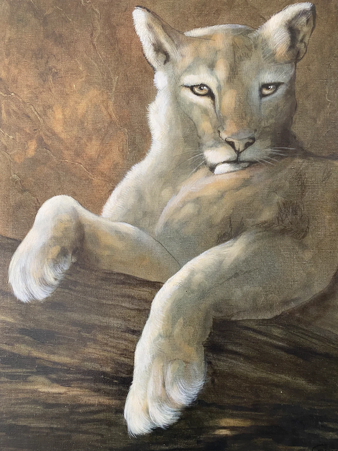 André FERRAND - Le Puma, 2010 - Huile sur toile