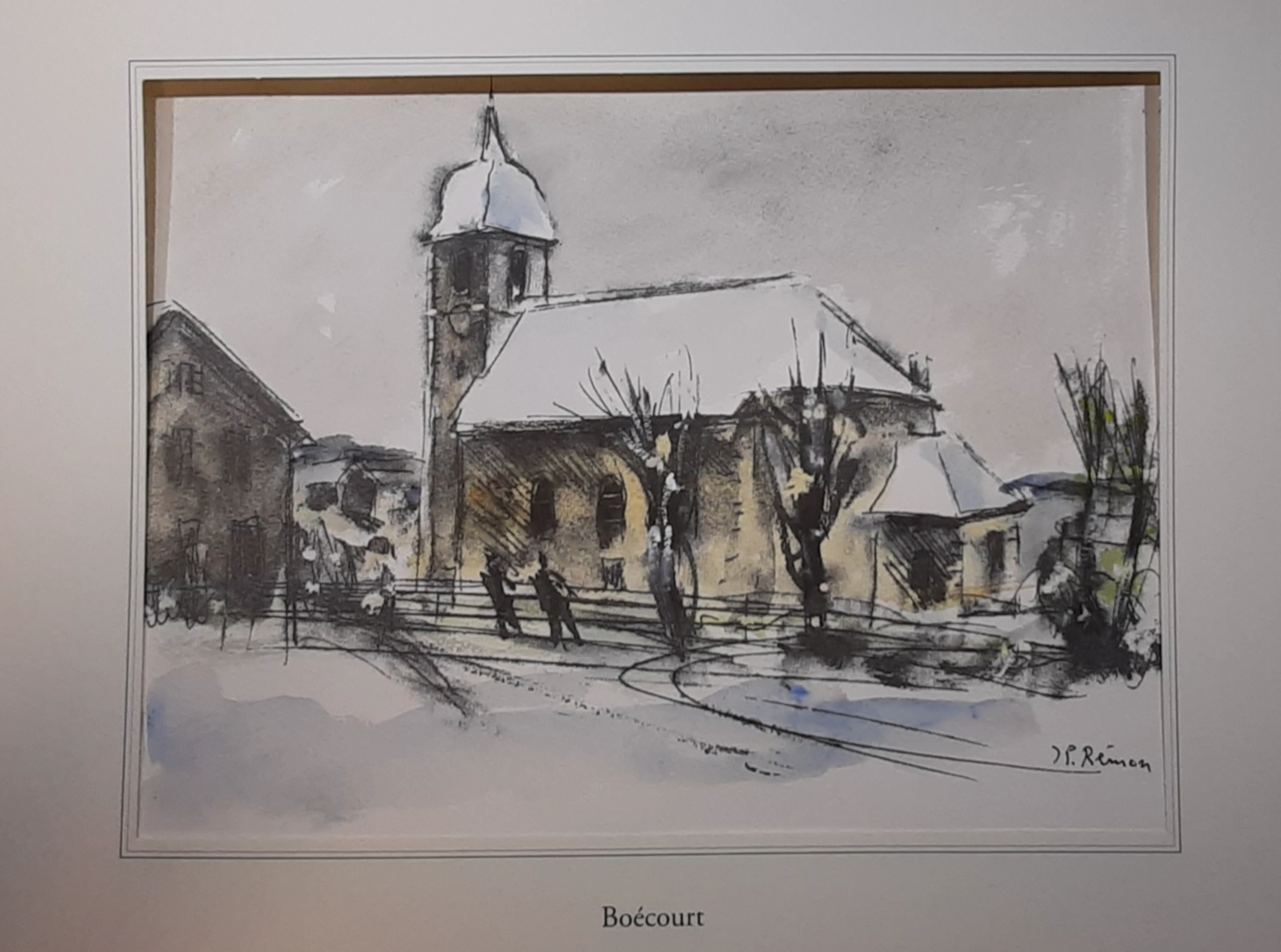 Jean Pierre REMON - Boécourt, 2011 - Aquarelle signée
