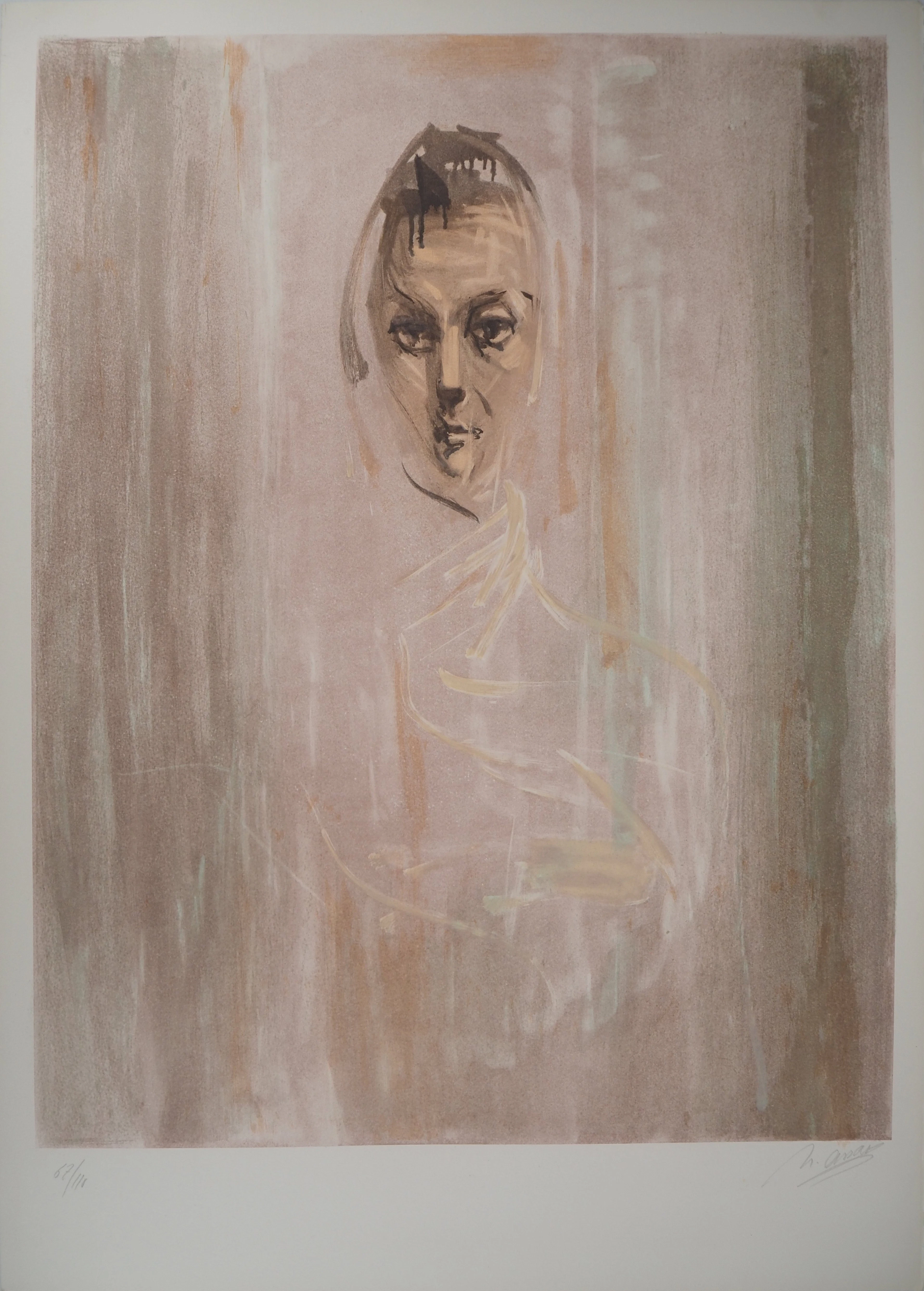 Nasser ASSAR - Aurore, Isabelle, 1979 - Lithographie originale, Signée