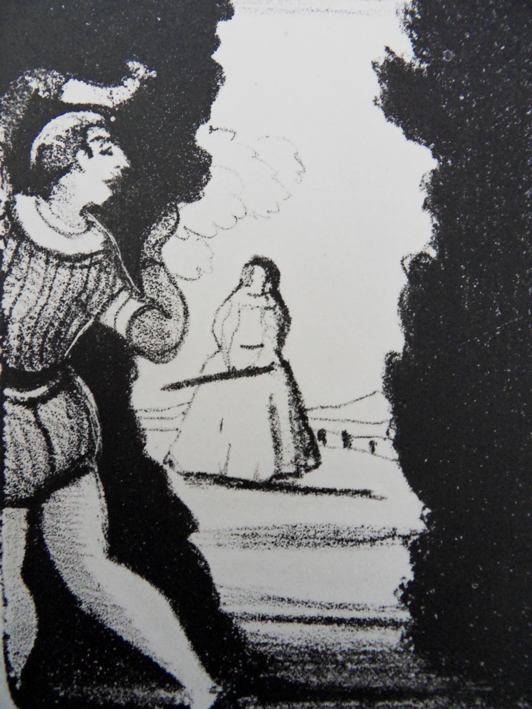 André DERAIN : Le rendez vous secret - Lithographie originale signée