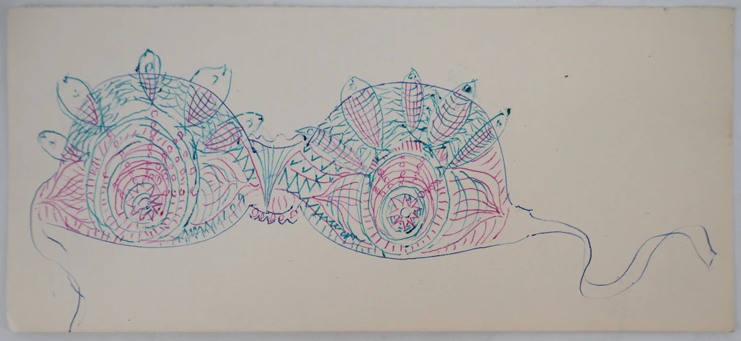 Léopold SURVAGE - Le soutien-gorge coloré - Dessin original