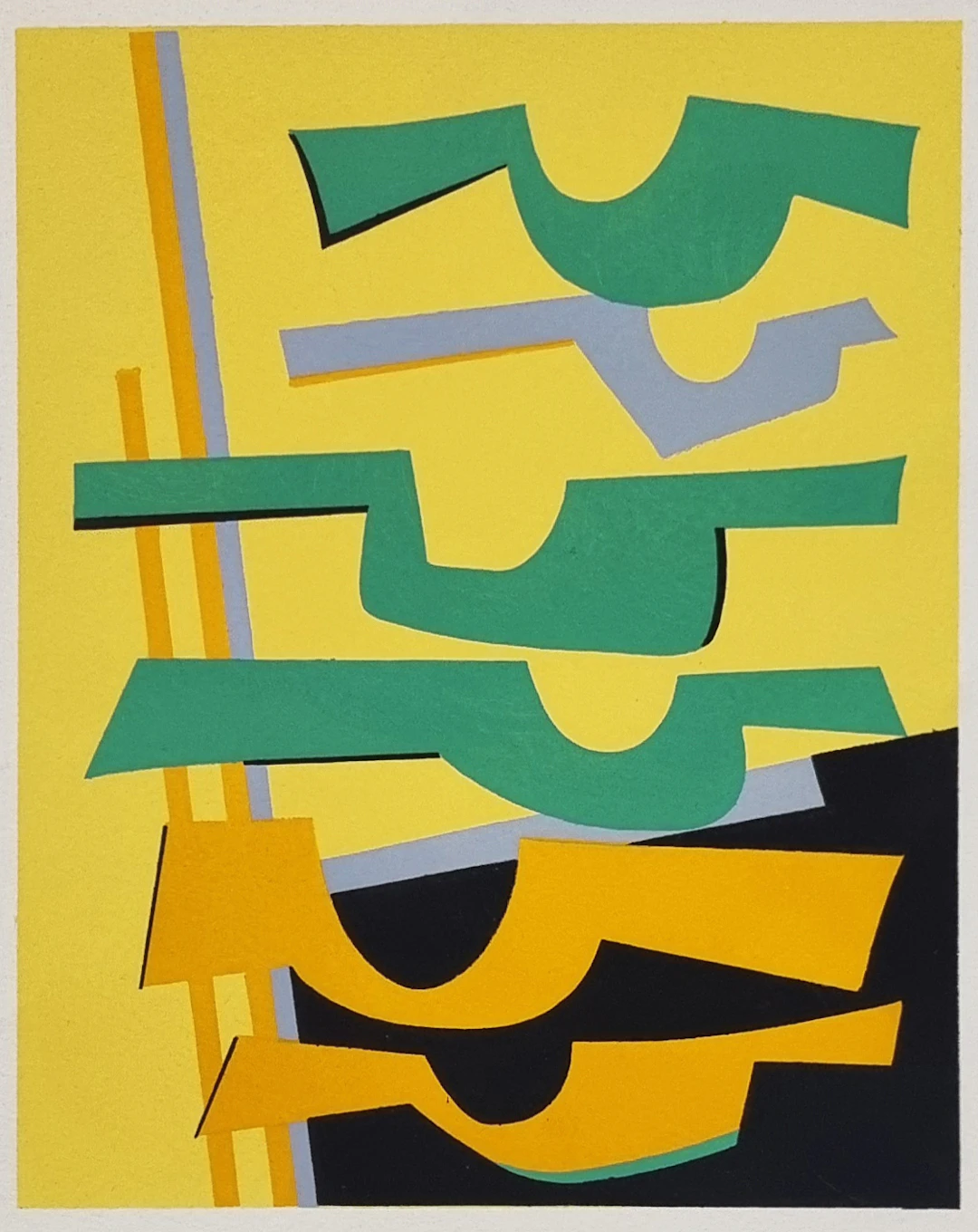 Alberto Magnelli (d’après), Composition, sérigraphie, 1952