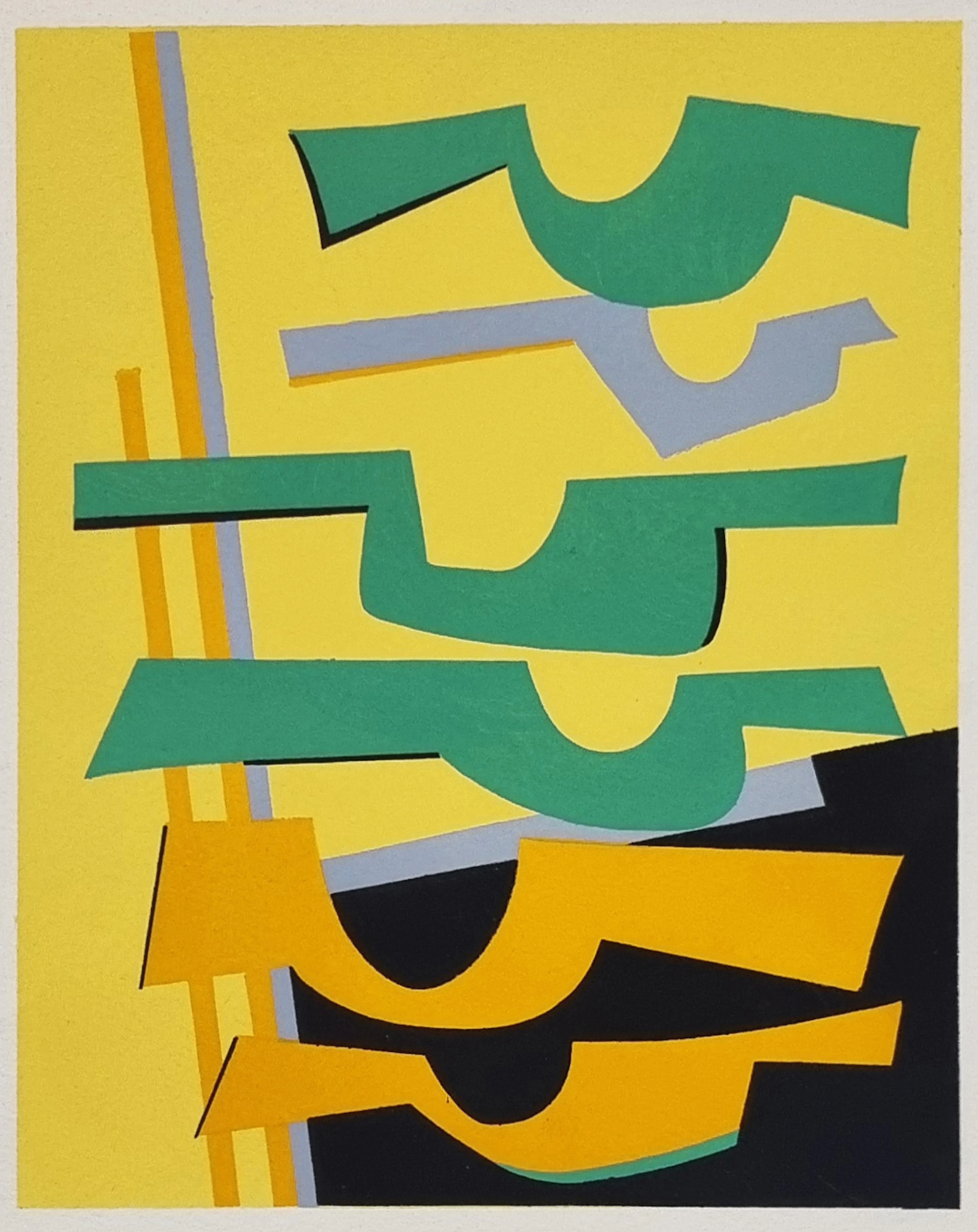 Alberto Magnelli (d’après), Composition, sérigraphie, 1952