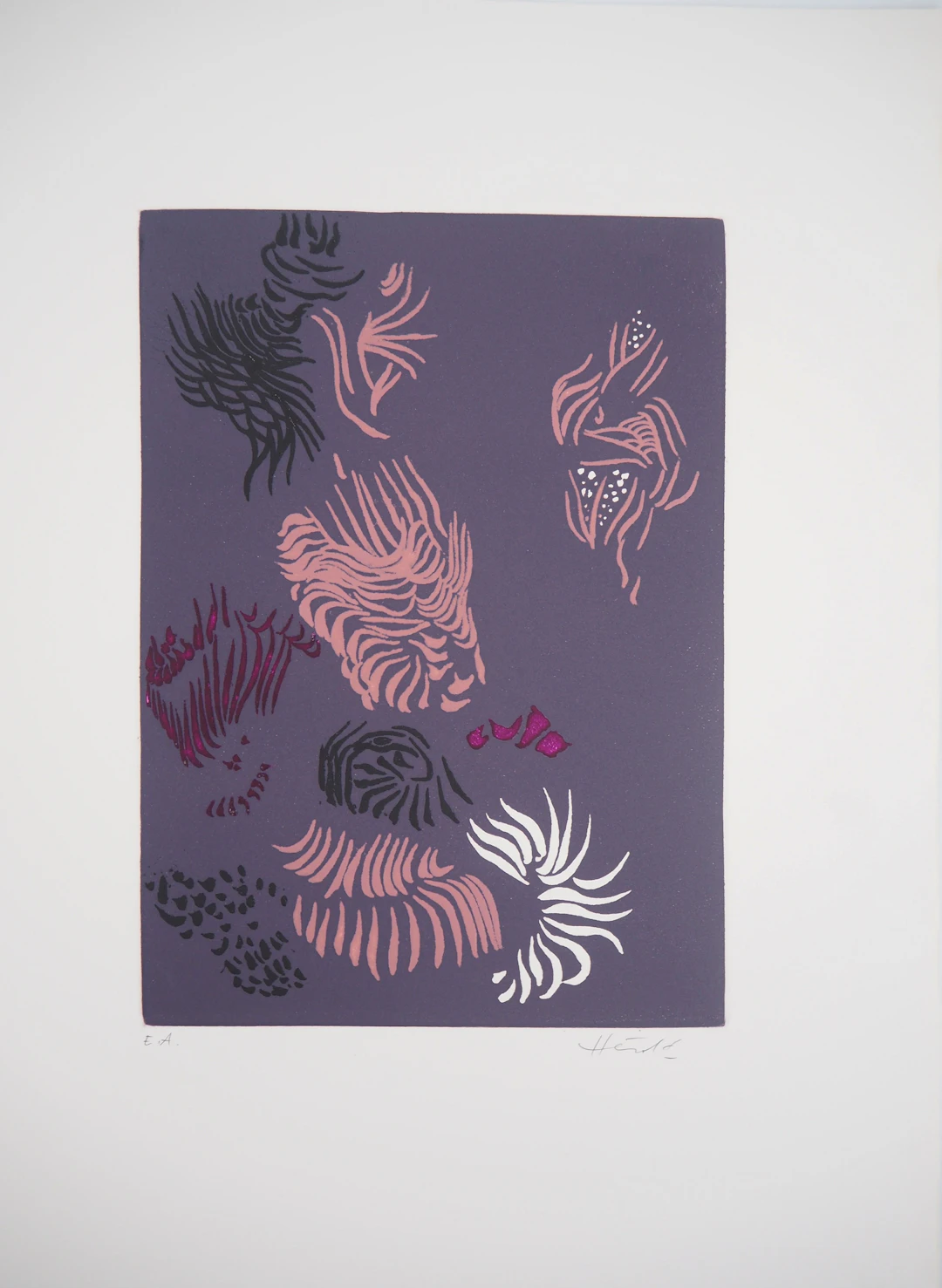 Jacques HEROLD - Oiseaux surréalistes , 1975 - Gravure originale signée