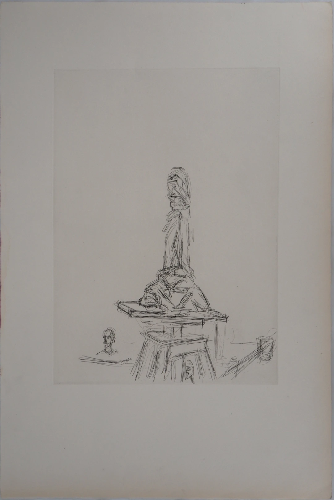 Alberto GIACOMETTI : Atelier à la sellette, 1964 - Gravure originale