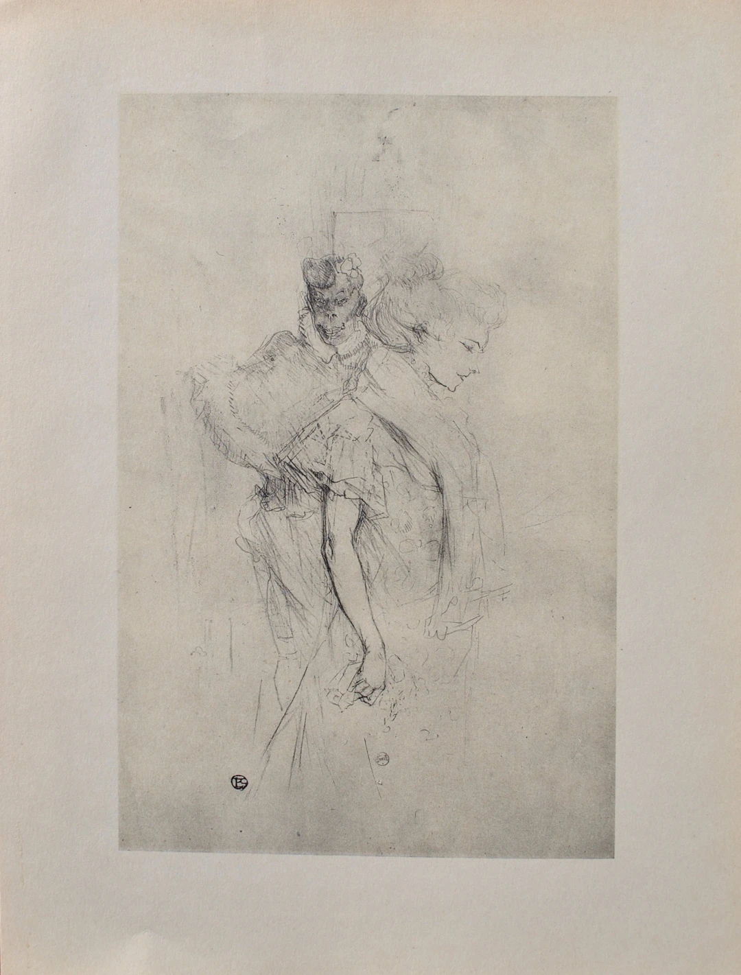 Henri de TOULOUSE-LAUTREC (d’après) : La modiste, 1927, Lithographie signée