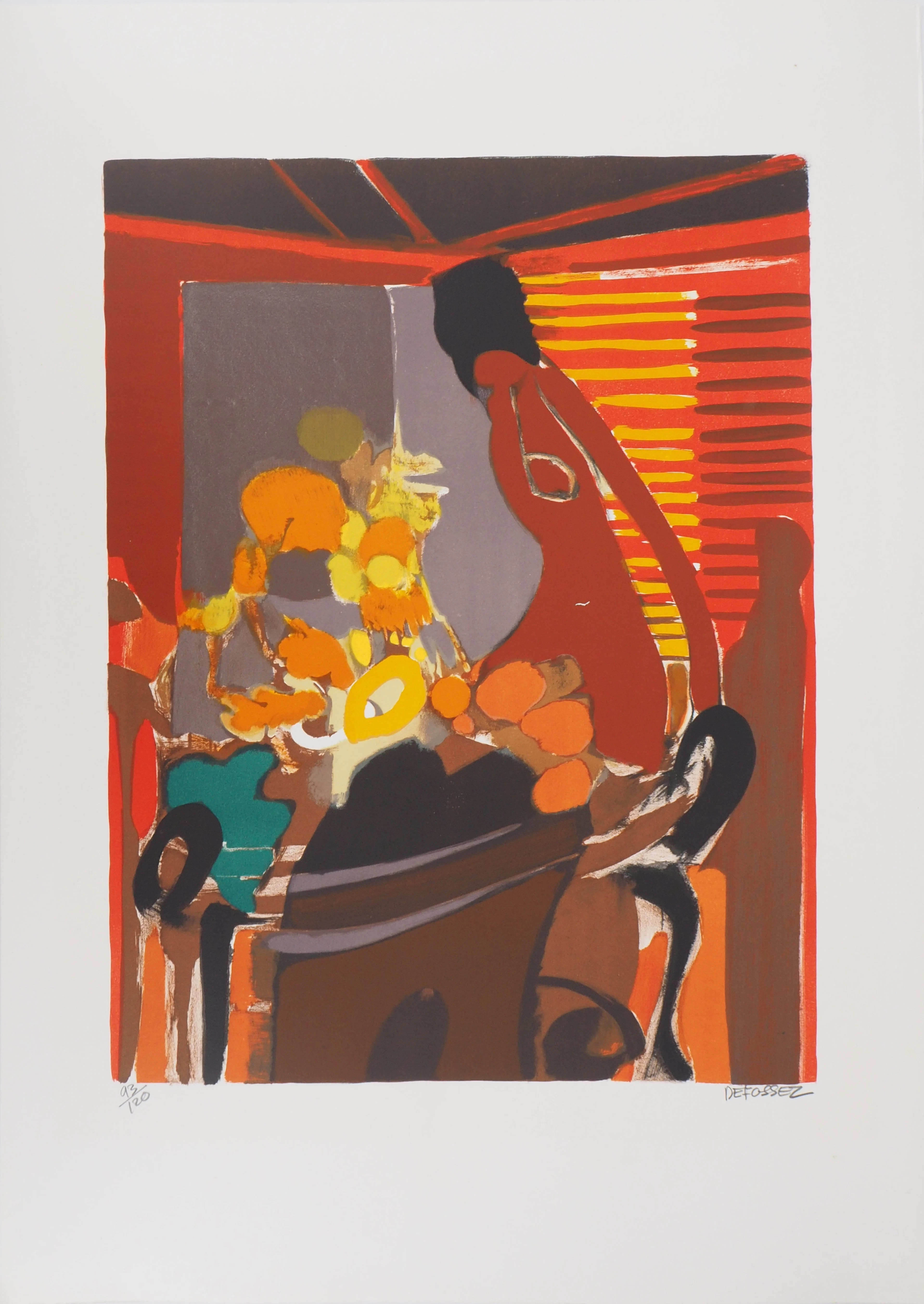 Alfred DEFOSSEZ : Nonchalance - Lithographie originale Signée