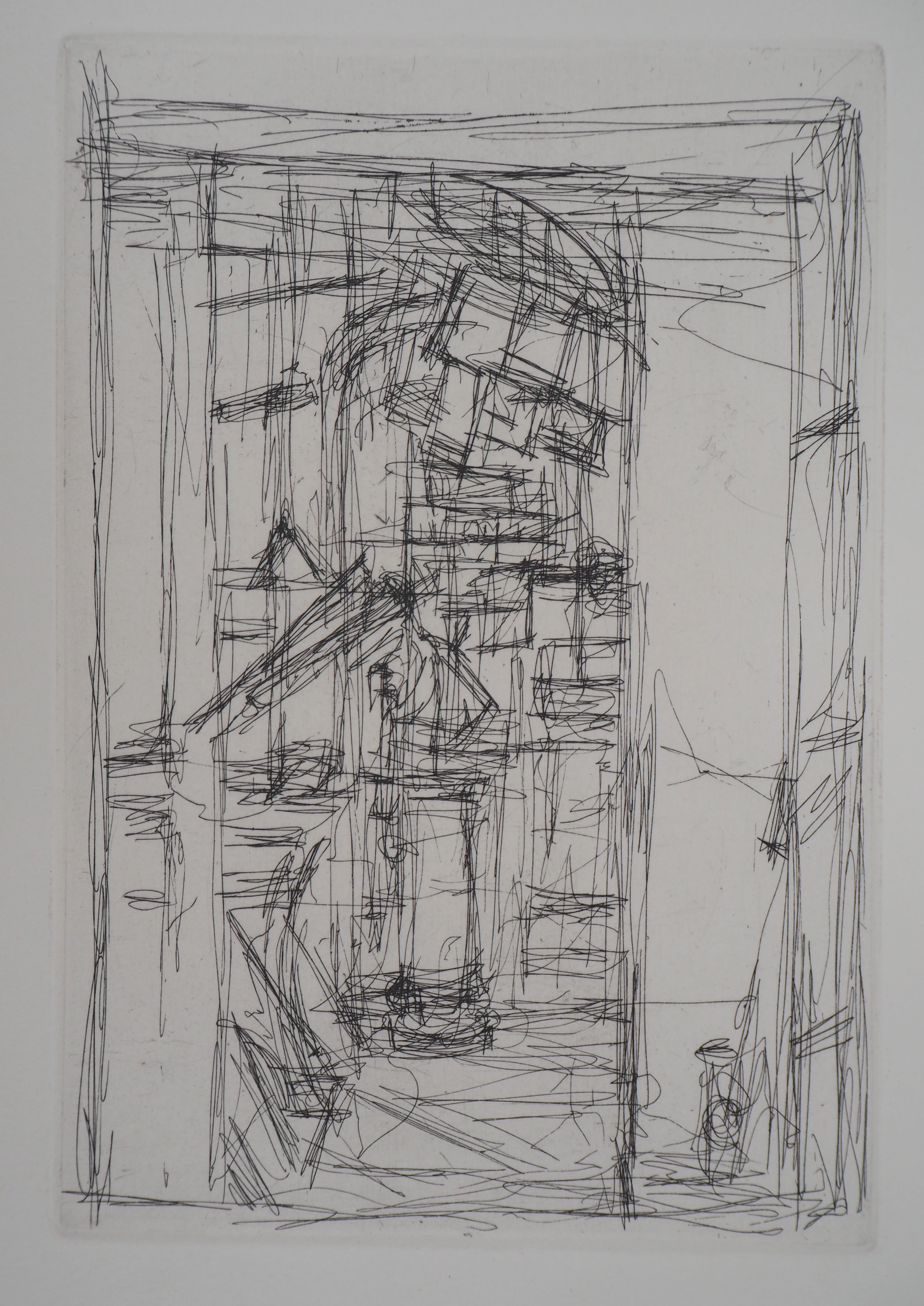 Alberto GIACOMETTI : Intérieur au poêle, 1956 - Gravure originale
