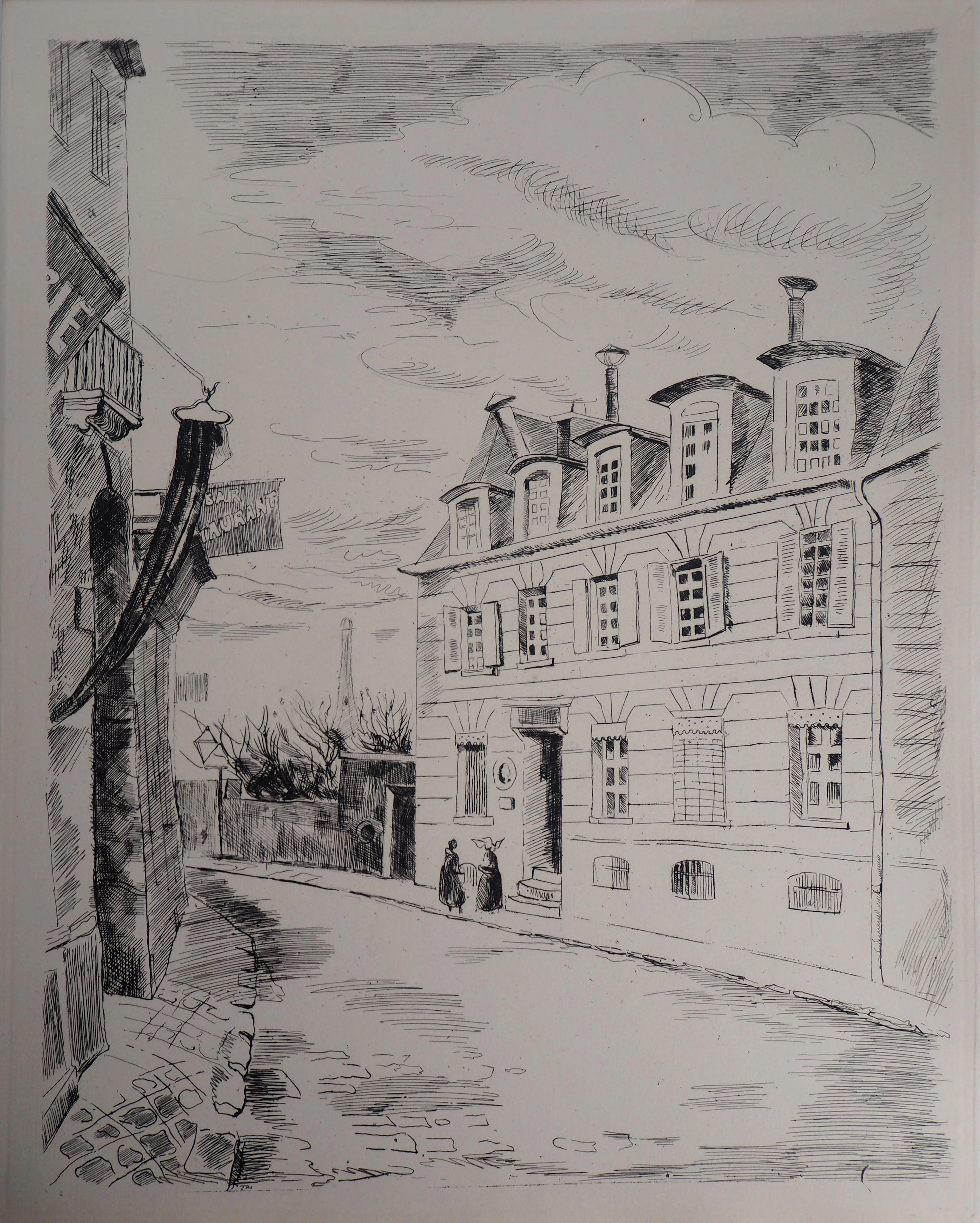 Edmond CERIA : Songes de Passy, 1937 - Gravure Originale