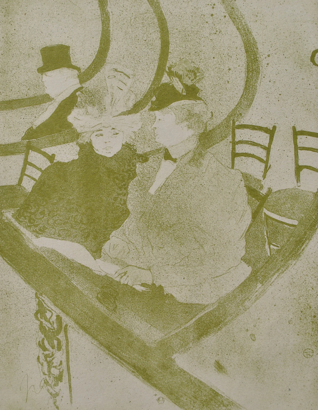 Henri de TOULOUSE-LAUTREC (d’après) : Les deux soeurs, 1927, Lithographie