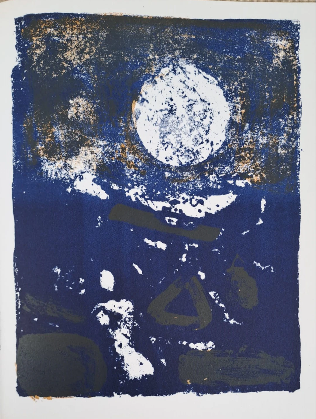 Paul Guiramand - Nuit bleue - Lithographie originale