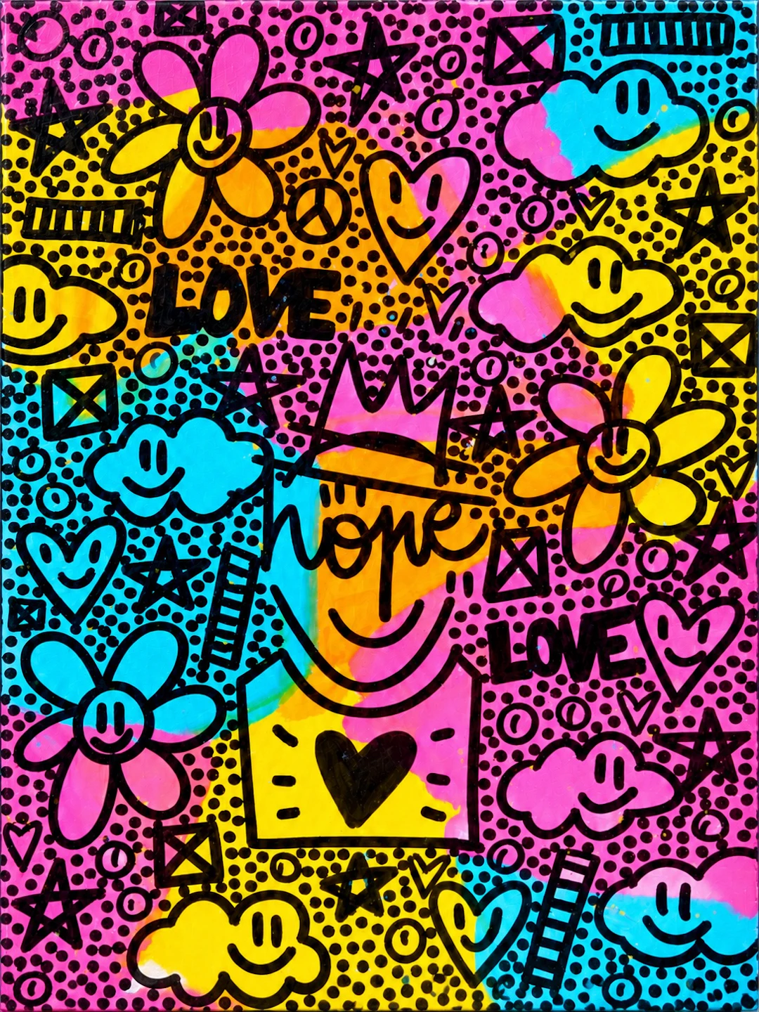 Mr Hope - Pop Color - Acrylique sur toile