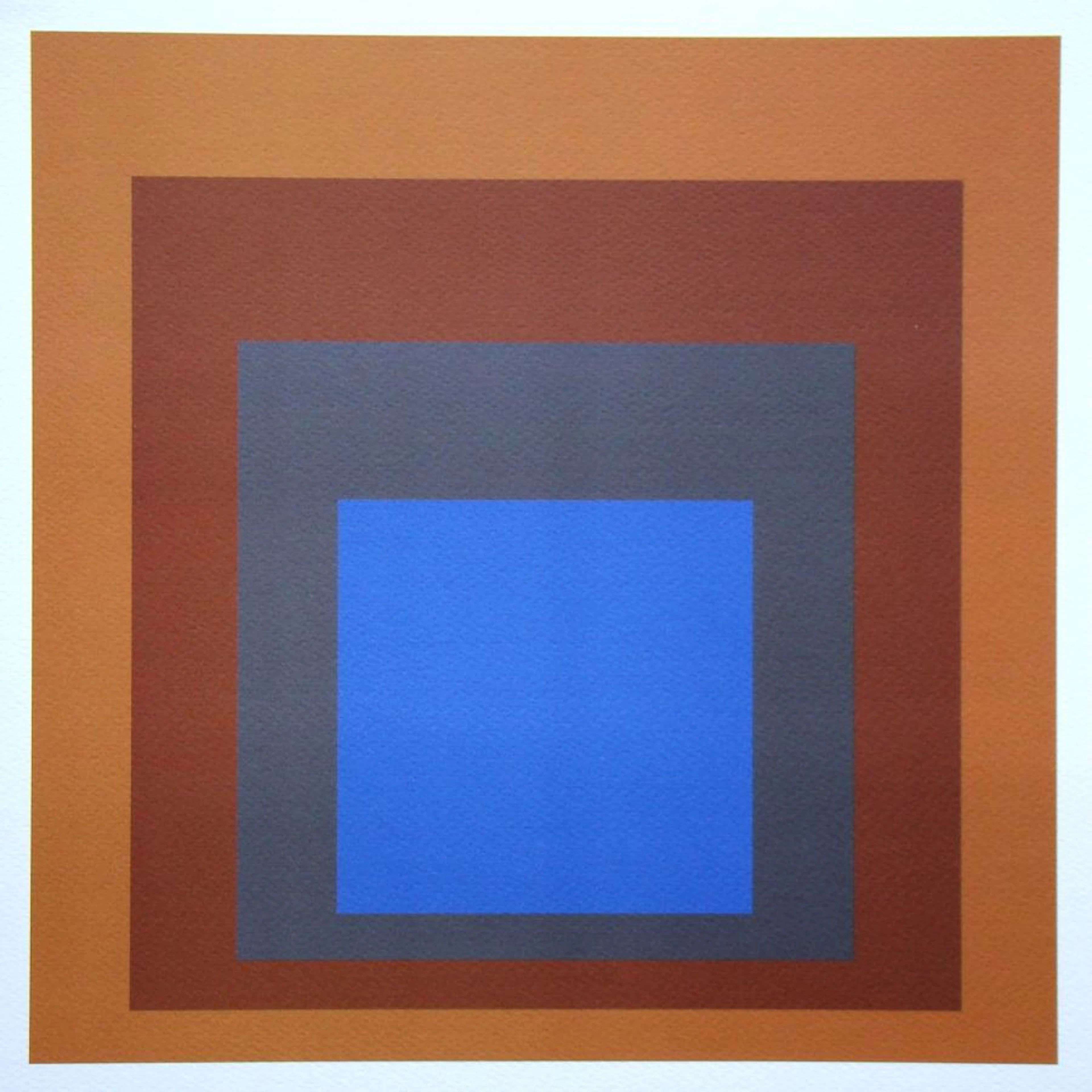 Josef ALBERS (d'après) - Hommage à la place, 1979 - Sérigraphie en