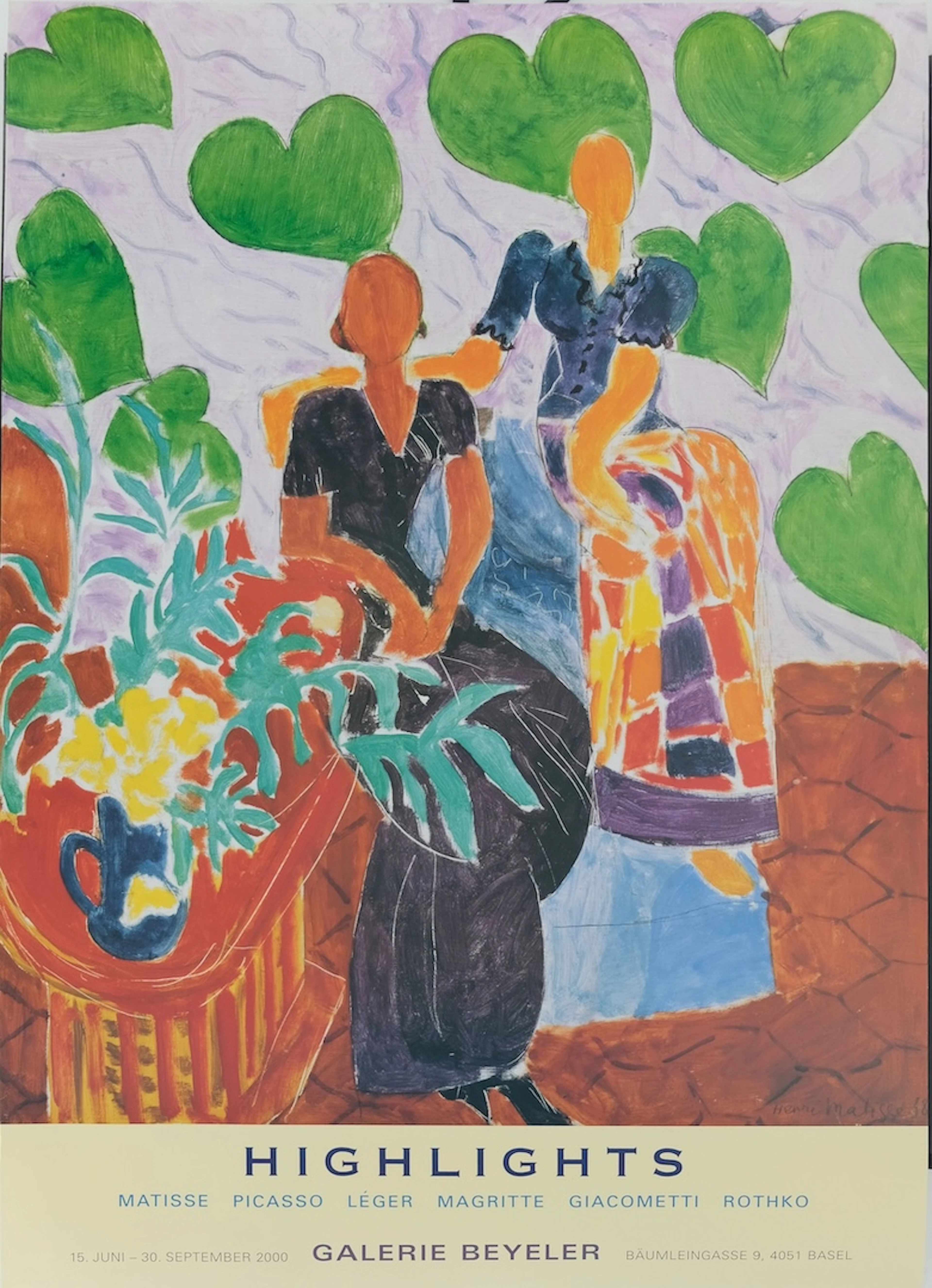 Henri MATISSE : Deux femmes dans un intérieur - Affiche originale signée
