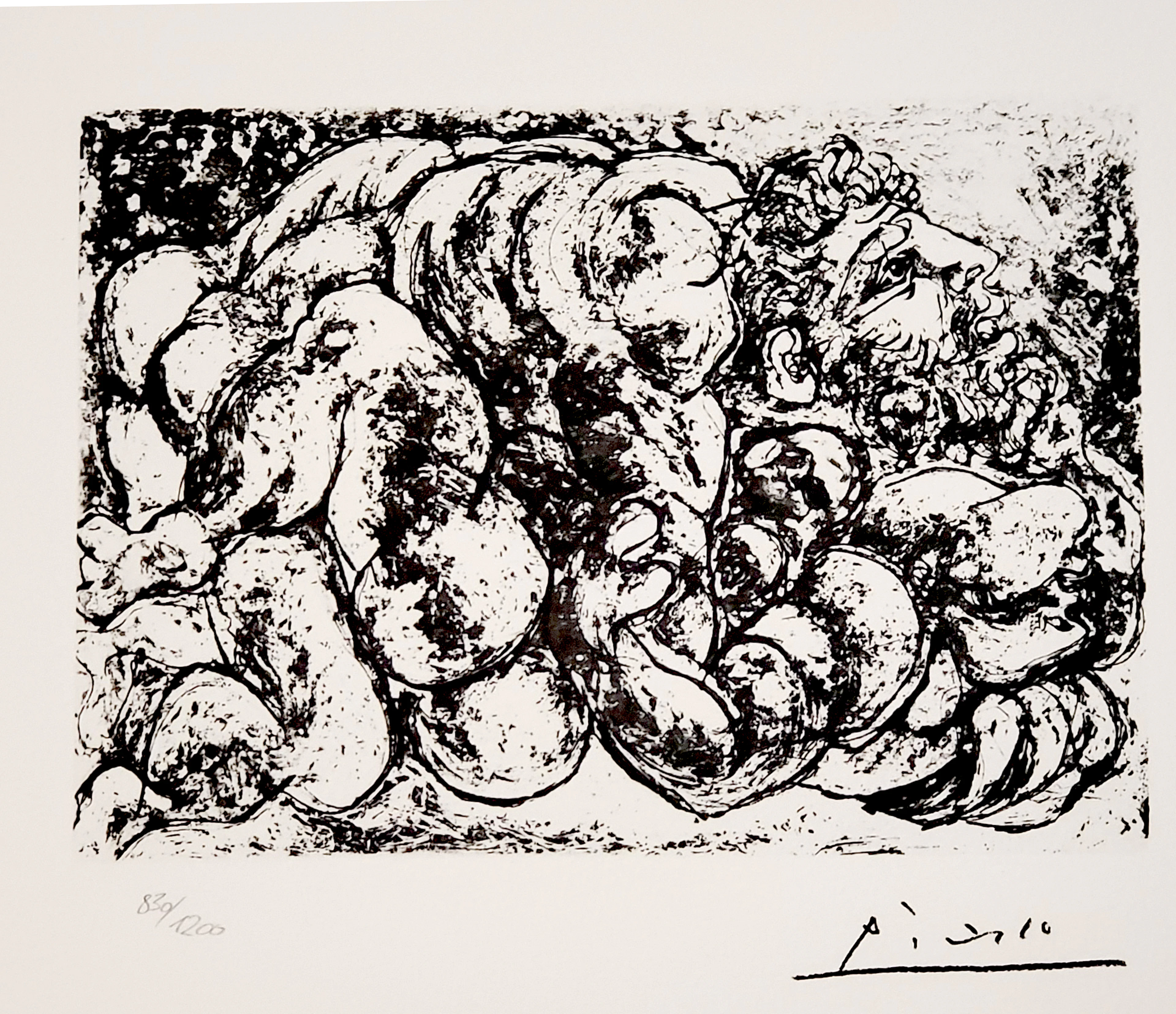 Pablo Picasso (d’après), L’étreinte - lithographie signée, numérotée, 1973